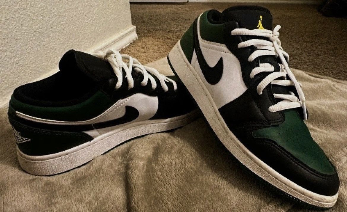 Nike Air Jordan 1 Low “Green Toe” Sz 6.5y