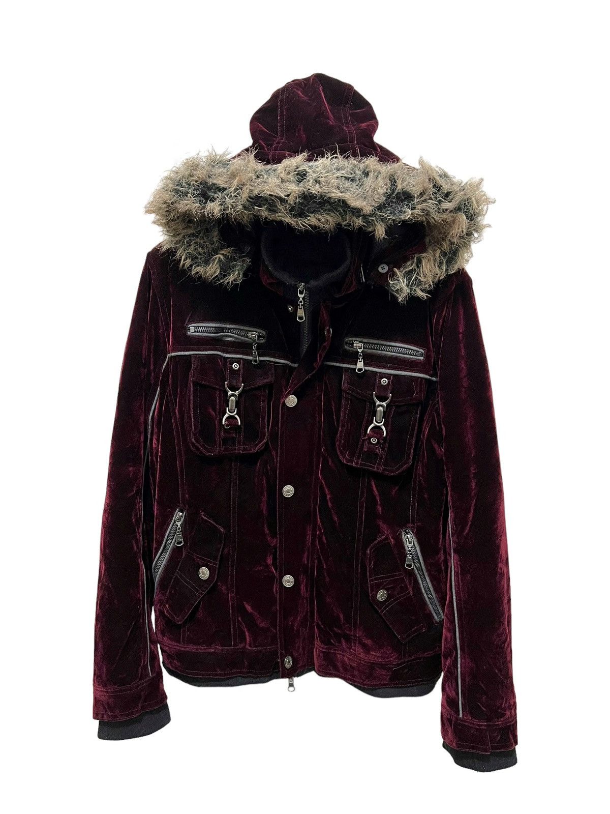 image of If Six Was Nine x Le Grande Bleu L G B In The Attic - Japanese Velvet Fur Hooded Ifsixwasnine Lgb i