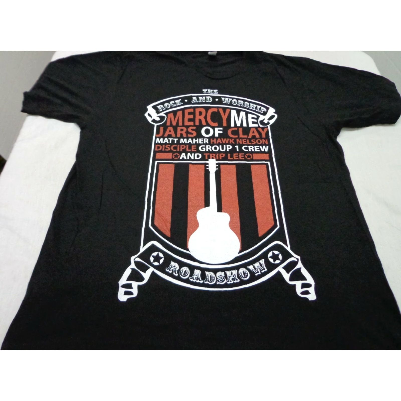 Tultex Rock & Worship Roadshow 2011 T Shirt Mercy Me Jars of Clay Size Large Black Size US L / EU 52-54 / 3 - 3 Thumbnail