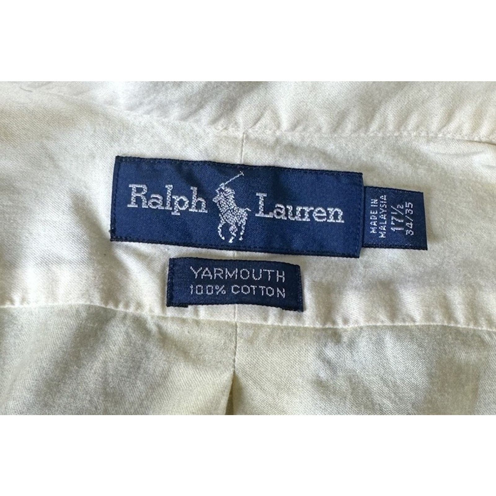 Ralph Lauren Ralph Lauren Yellow Button Up Long Sleeve Shirt Pony XL Size US XL / EU 56 / 4 - 8 Thumbnail