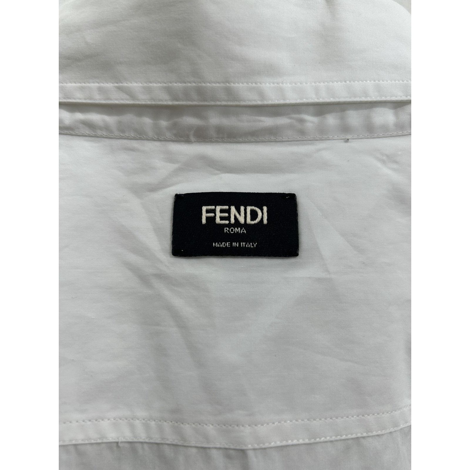 Fendi FENDI WHITE BUTTON UP SIZE 43 (XL) PREOWNED Size US XL / EU 56 / 4 - 4 Thumbnail