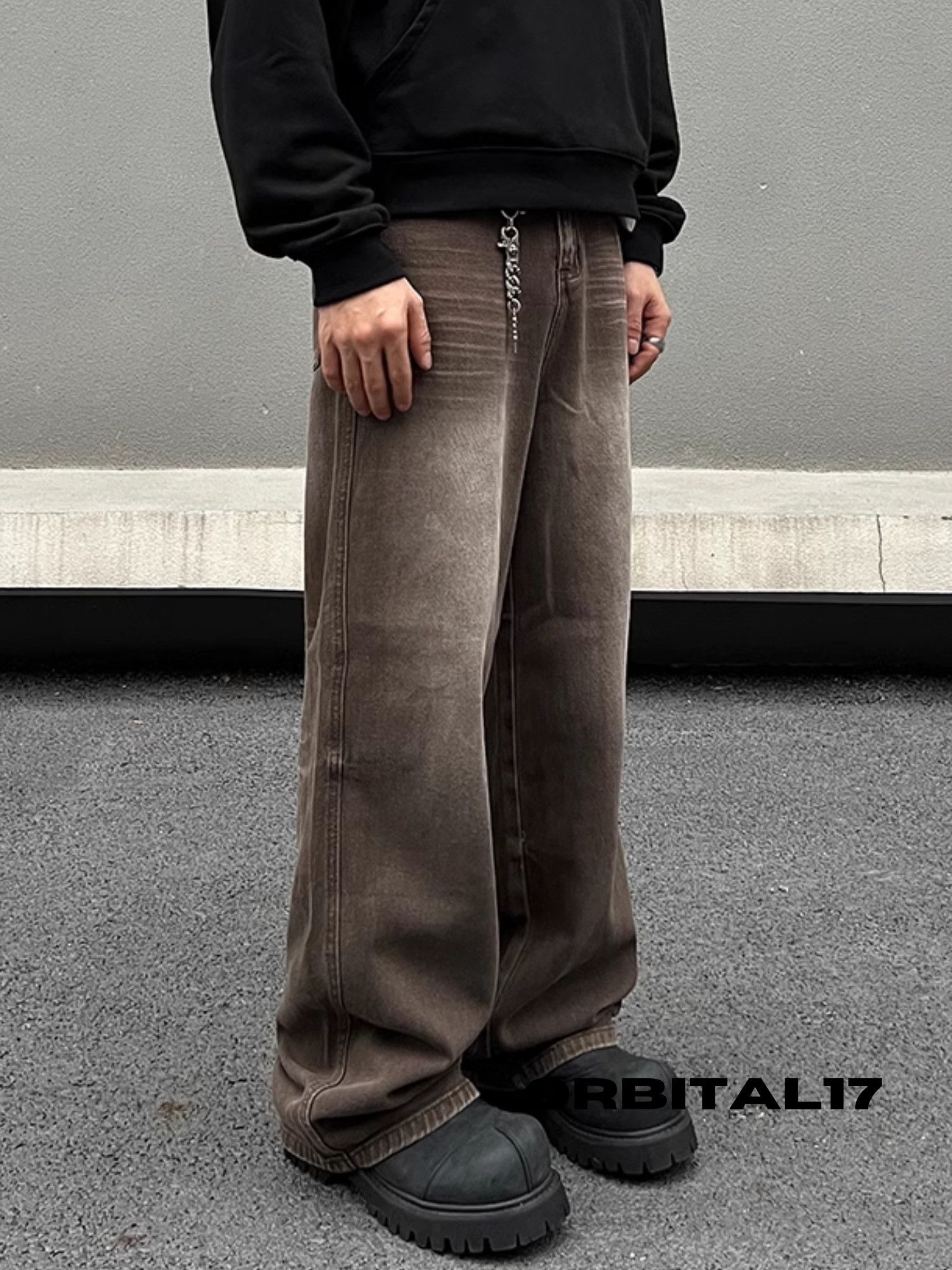 Baggy Wide Leg Flare Denim Jeans