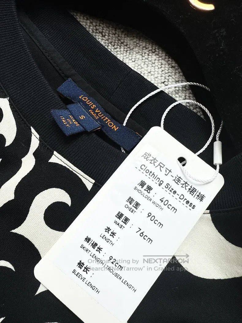 Louis Vuitton Louis Vuitton Black and white multi-element logo printed c Size S / US 4 / IT 40 - 4 Thumbnail