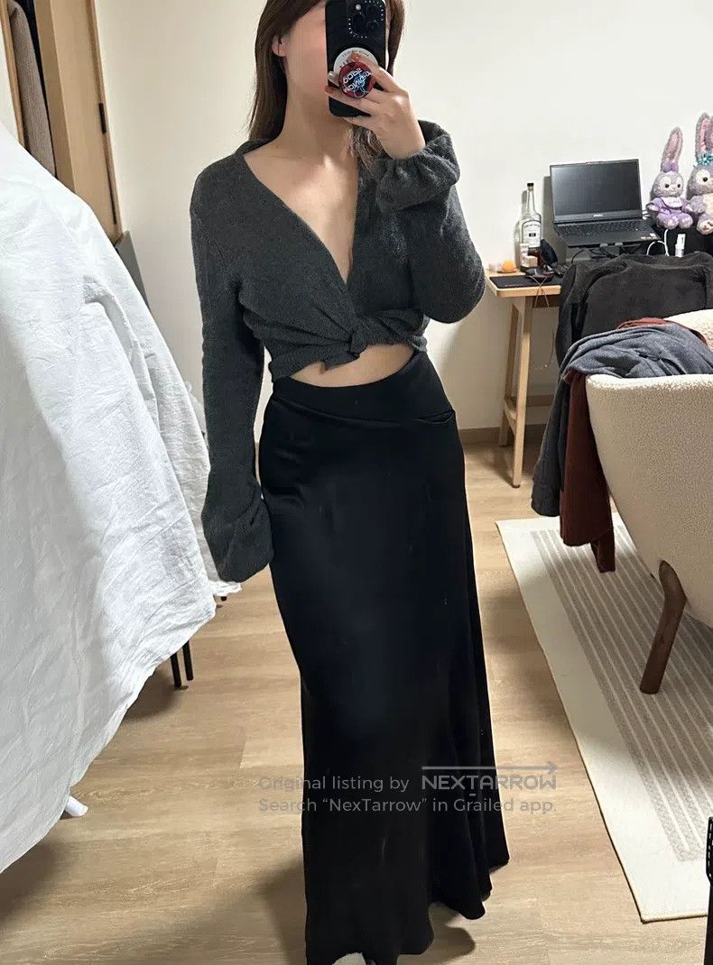 Yohji Yamamoto Yohji Yamamoto size 3 Irregular Hem Silk Half Skirt Size 25" / US 0 / IT 36 - 2 Thumbnail