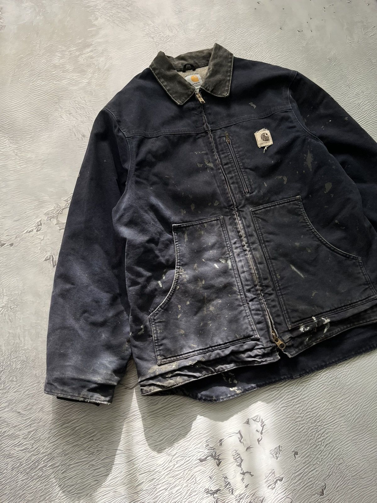 Carhartt 🇺🇸 90s Carhartt WIP Detroit Sherpa Jacket Vintage Streetwear Size US L / EU 52-54 / 3 - 4 Thumbnail