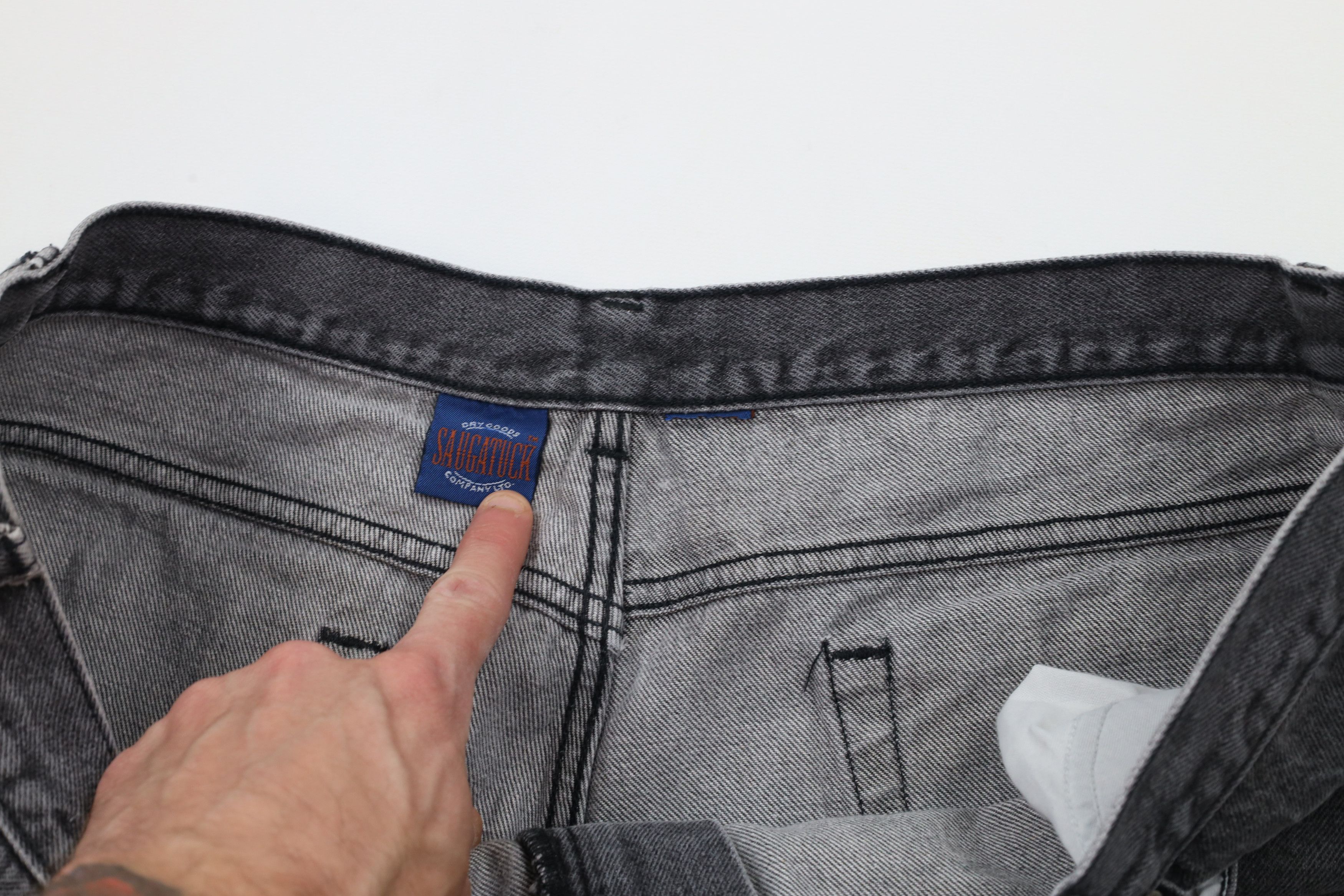 Vintage Vintage 90s Streetwear Above Knee Denim Jean Shorts Jorts Size US 40 / EU 56 - 6 Thumbnail