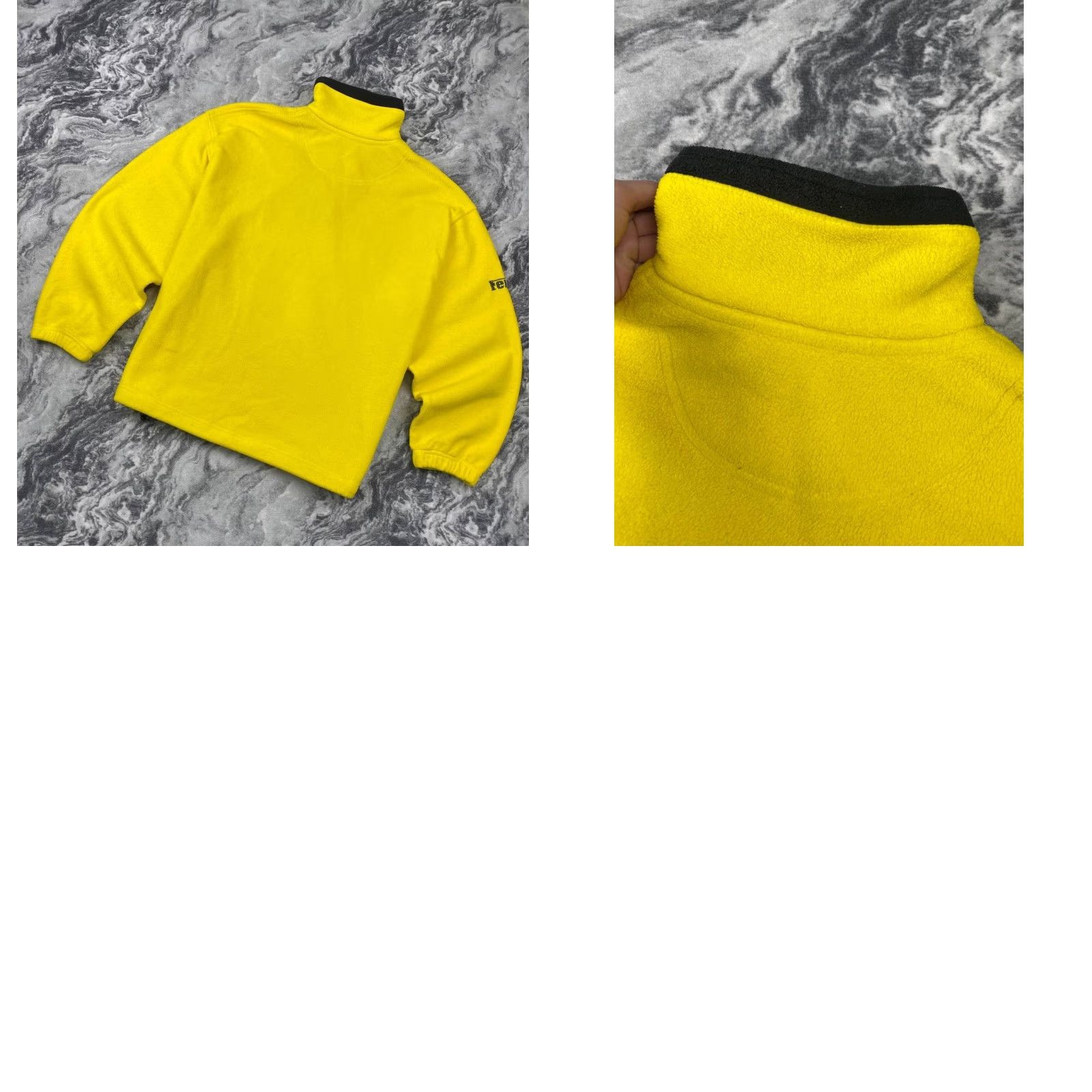 Ferrari VINTAGE Ferrari Jacket Coat Men XL Yellow Fleece Zip Bomber Racing Logo 1997 Slim Regular Length Mid-Length Size US XL / EU 56 / 4 - 9 Thumbnail