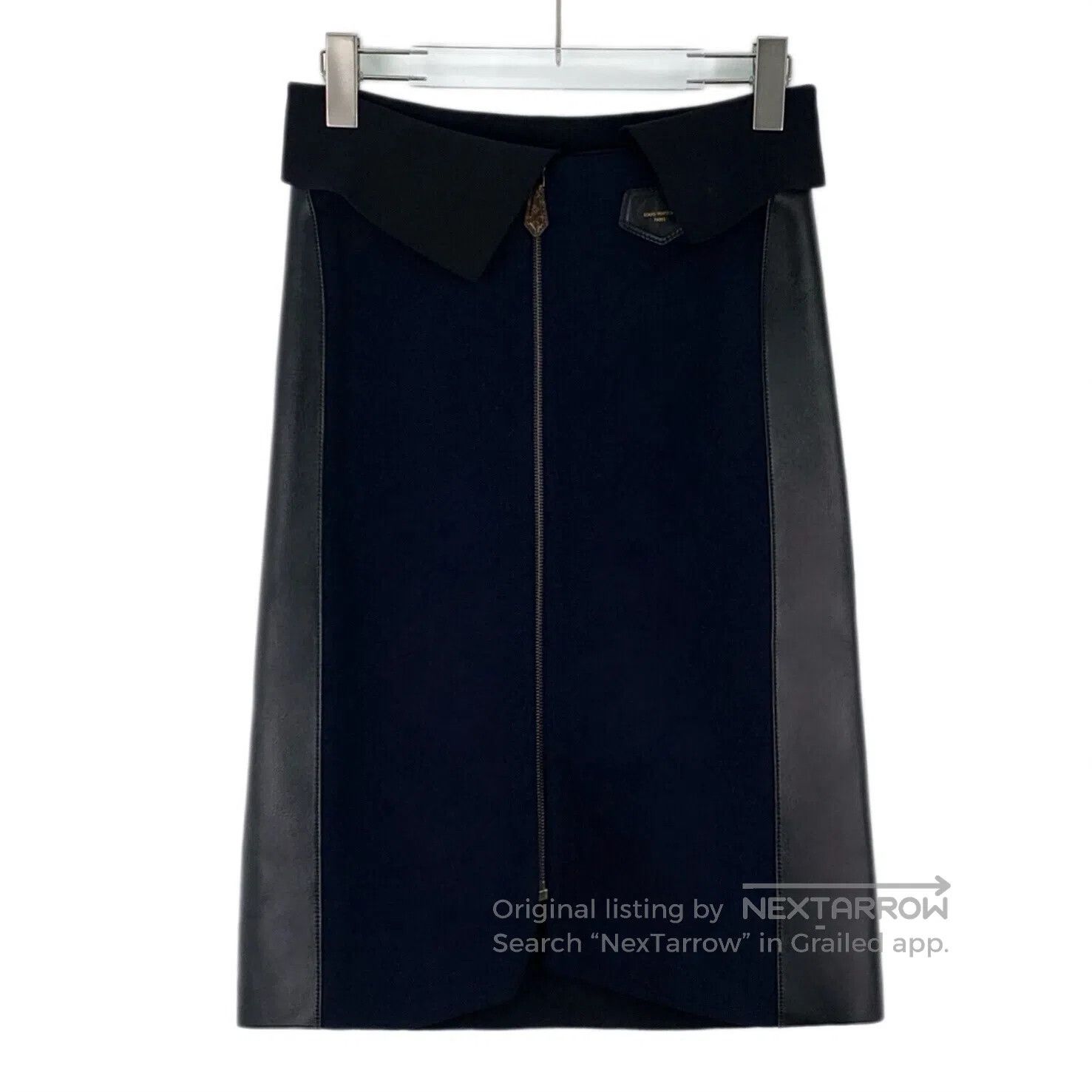 Louis Vuitton Louis Vuitton size XS Dark Blue Sheep Leather Patchwork Zi Size 25" / US 0 / IT 36 - 1 Thumbnail