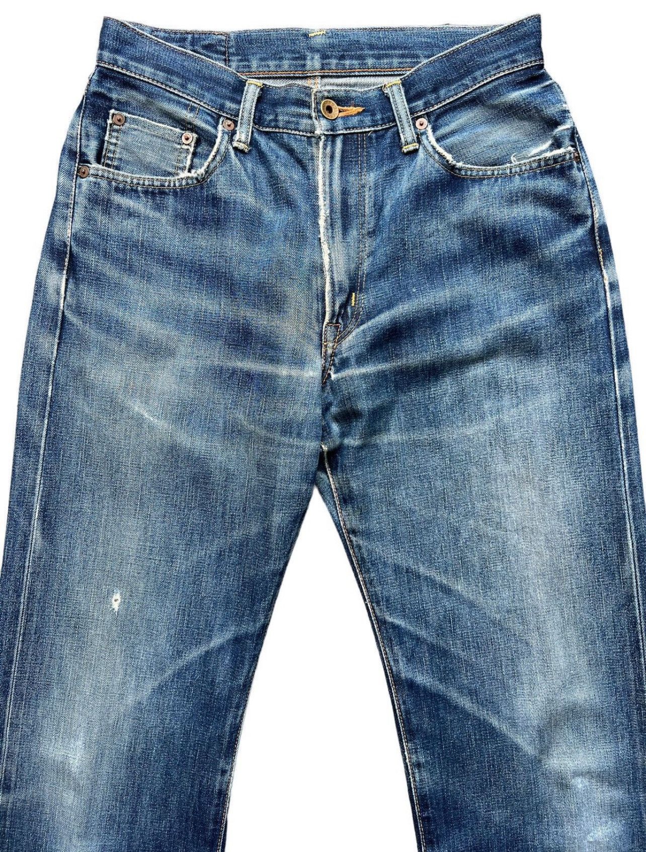 Edwin Vintage Edwin 505xx Selvedge Distressed Denim Jeans 30x30 Size US 30 / EU 46 - 4 Thumbnail