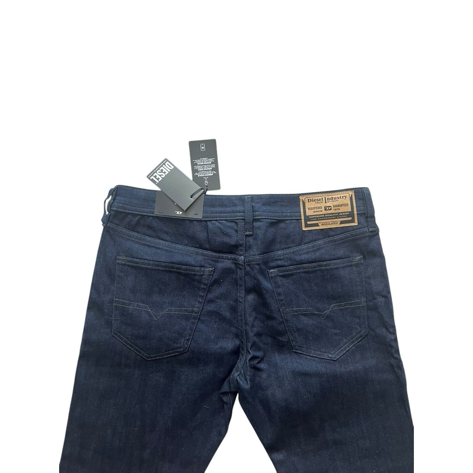 Diesel Diesel Mens Buster Tapered Jeans RB060 Dark Blue Size 30/30 Size US 30 / EU 46 - 5 Thumbnail
