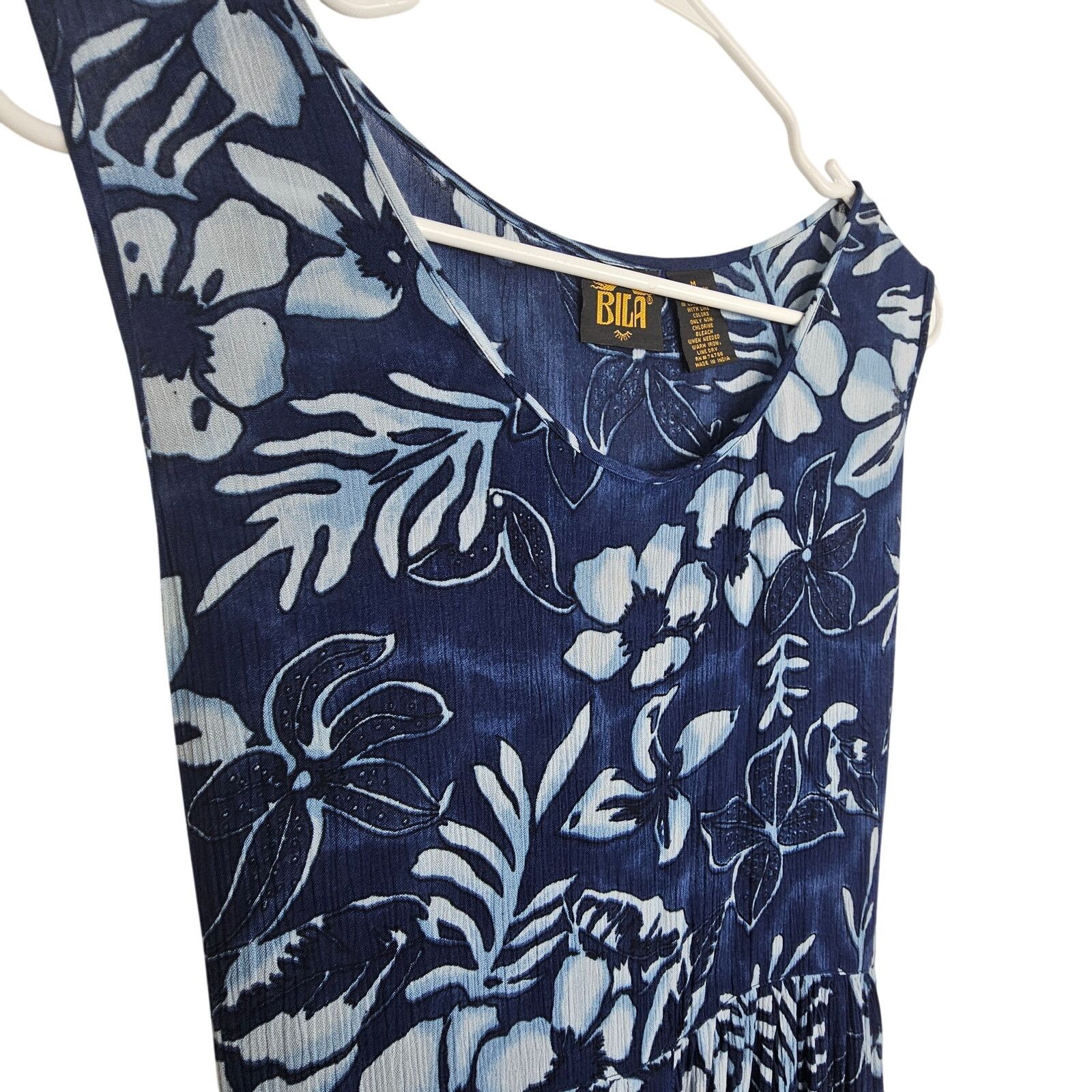 BIJAN Vintage Bila Womens Floral Maxi Dress M Resortwear Tropical Size M / US 6-8 / IT 42-44 - 6 Thumbnail