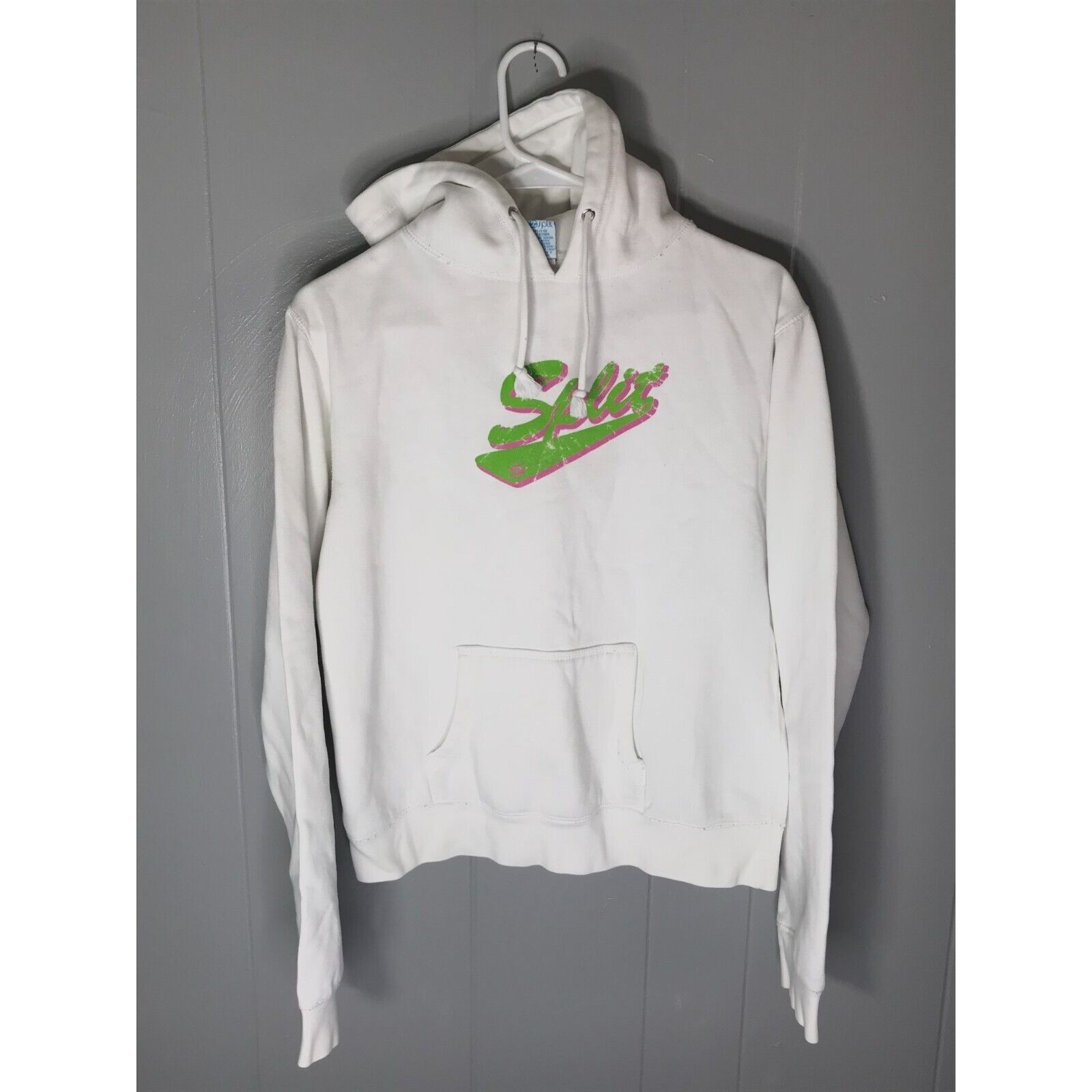 Split × Vintage SPLIT Skate Surf Boardsport Mens SM Slate Spellout Logo Pull Size S / US 4 / IT 40 - 1 Thumbnail