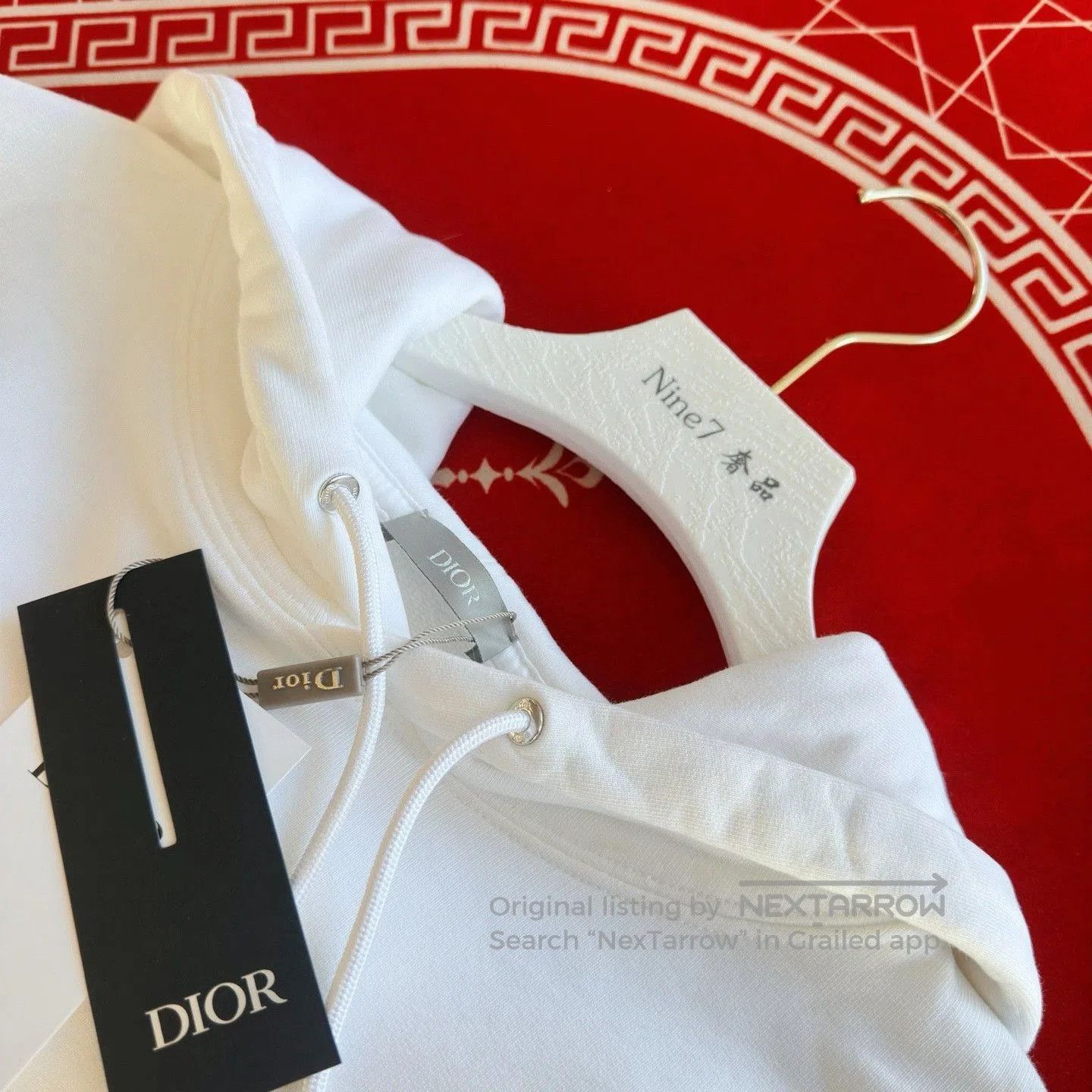 Dior Dior CD Logo Embroidered White Hoodie. Size US S / EU 44-46 / 1 - 3 Thumbnail