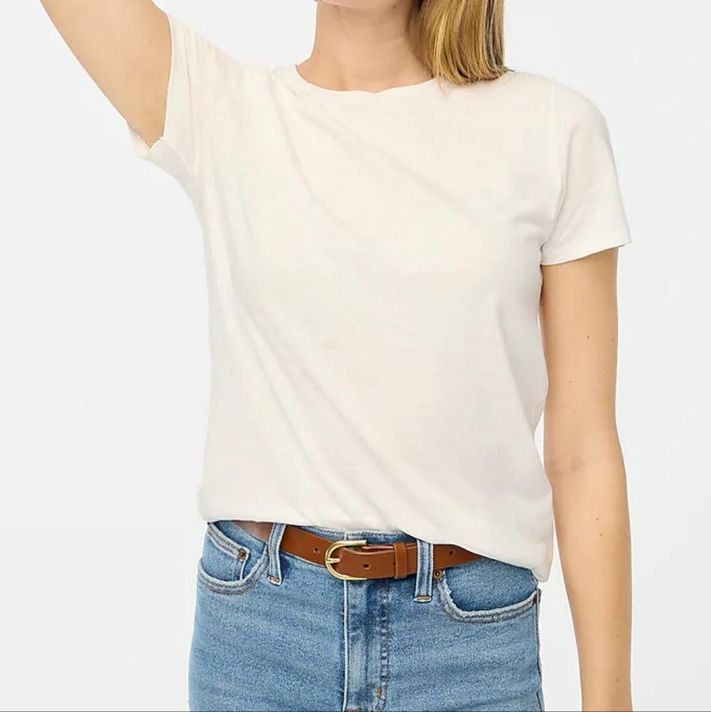J.Crew J. Crew Vintage Slub Cotton Crewneck Tee Size L / US 10 / IT 46 - 1 Thumbnail