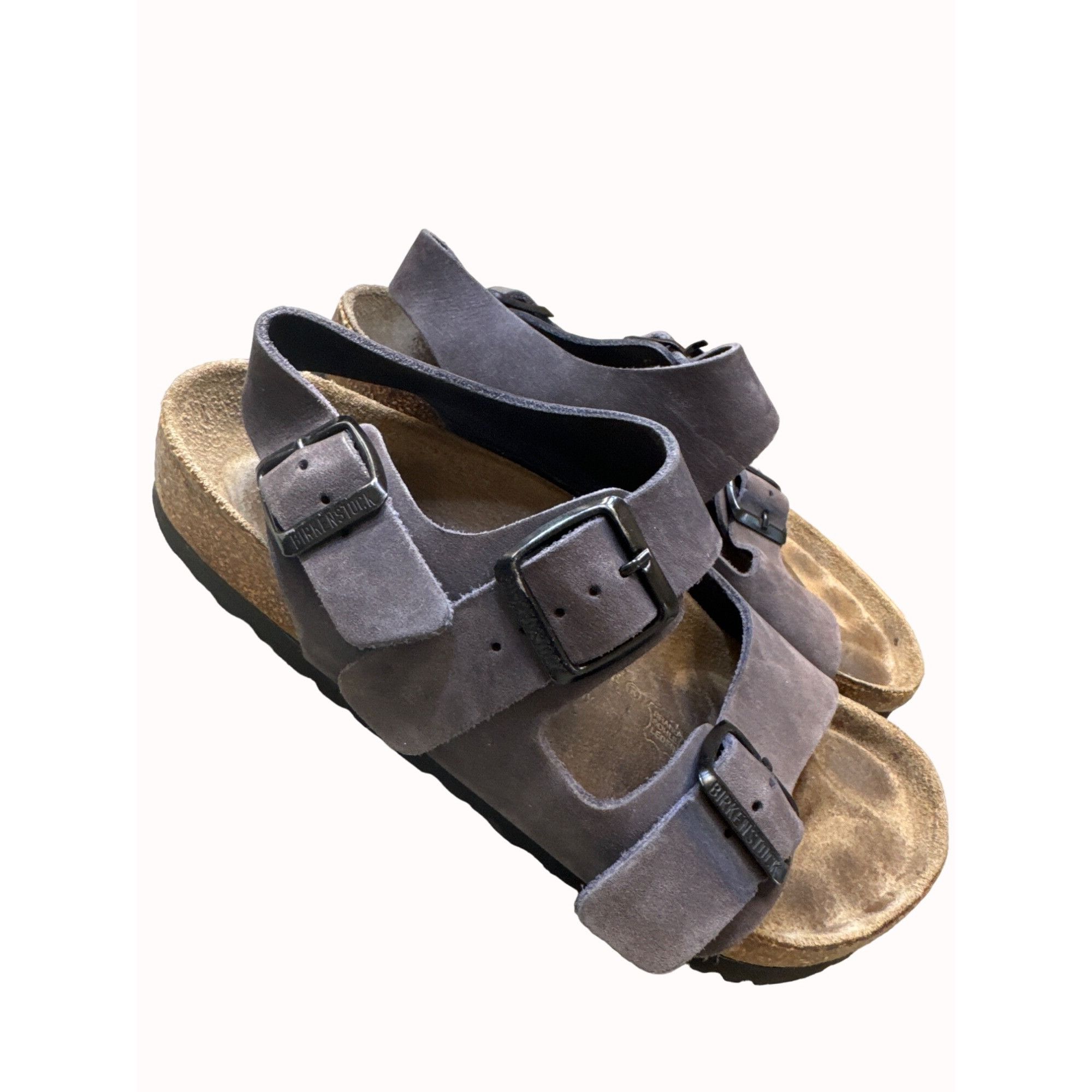 Birkenstock Birkenstock gray women’s leather suede shoe sandal size 5.5 Size US 5.5 / IT 35.5 - 10 Thumbnail