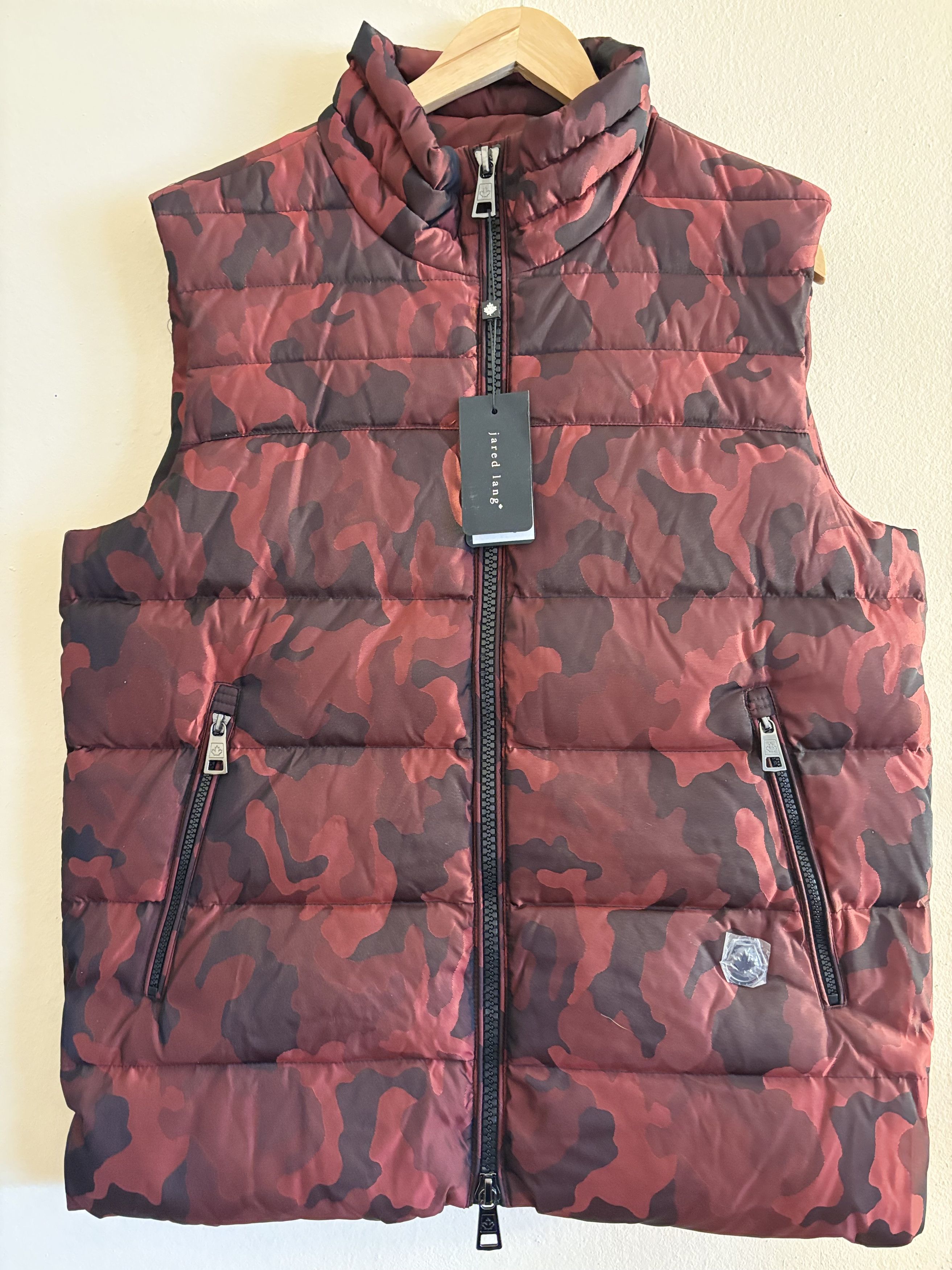 Jared Lang Jared Lang Red Camo Puffer Vest Size US M / EU 48-50 / 2 - 1 Thumbnail