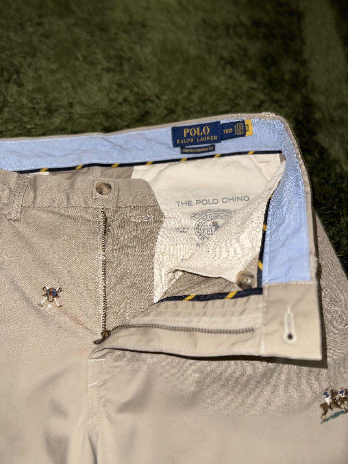 Polo Ralph Lauren [31x32] Polo Ralph Lauren Over Embroidered Logo Chino Pants Size US 31 - 3 Thumbnail