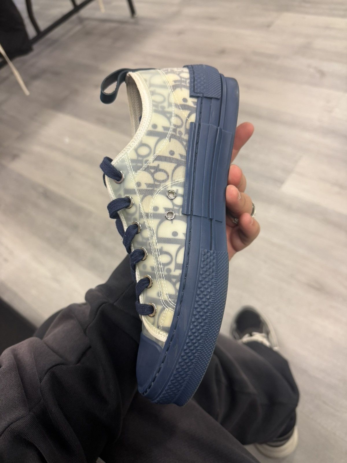 Dior Dior B23 Low Oblique Blue Size US 7 / EU 40 - 3 Thumbnail
