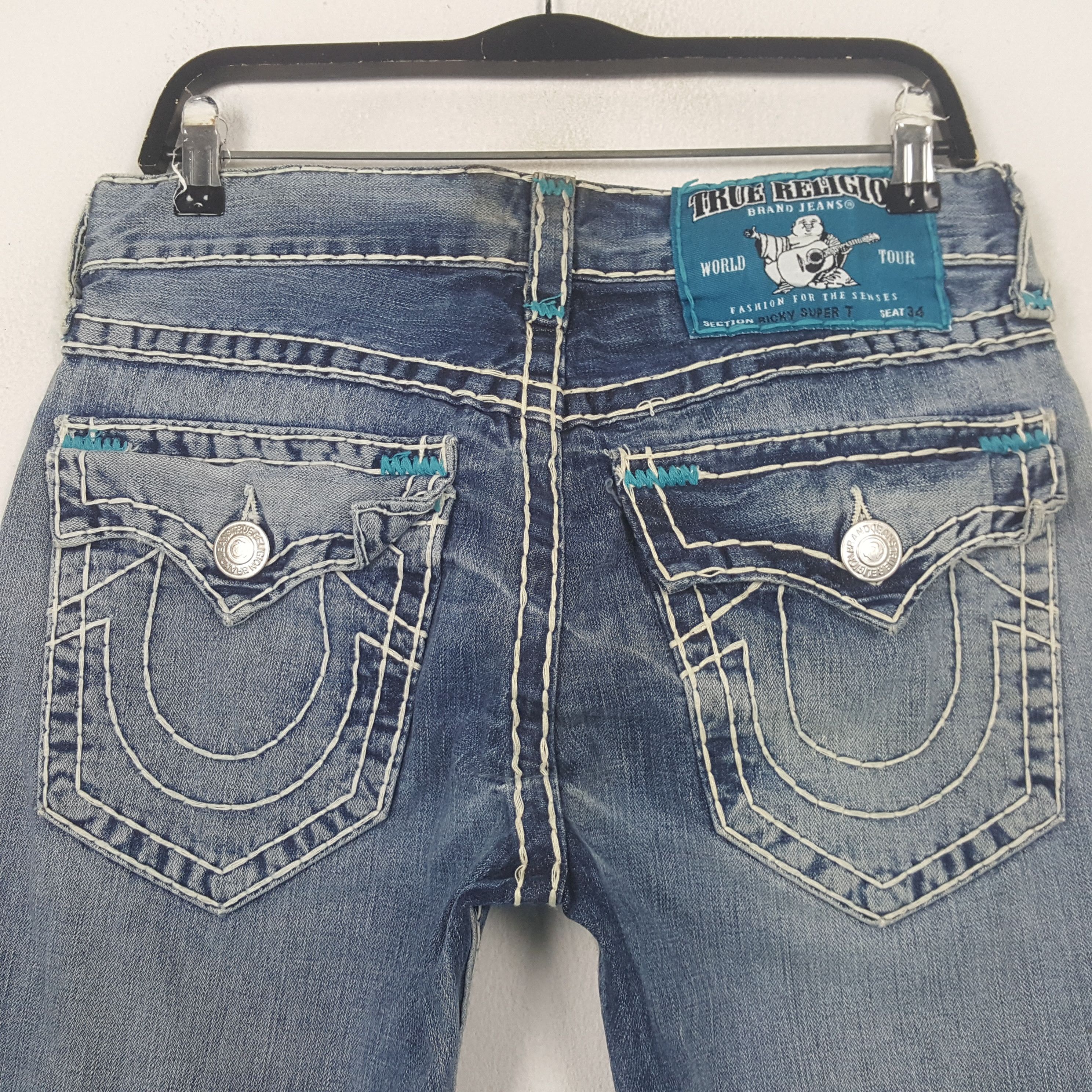 True Religion True Religion Streetwear Fashion Style Jeans C297N10 Size US 31 - 5 Thumbnail