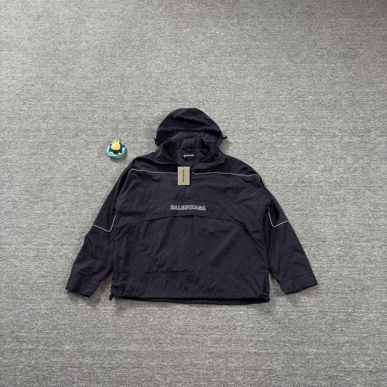 Balenciaga Balenciaga Black Logo Windbreaker Size US XS / EU 42 / 0 - 1 Thumbnail