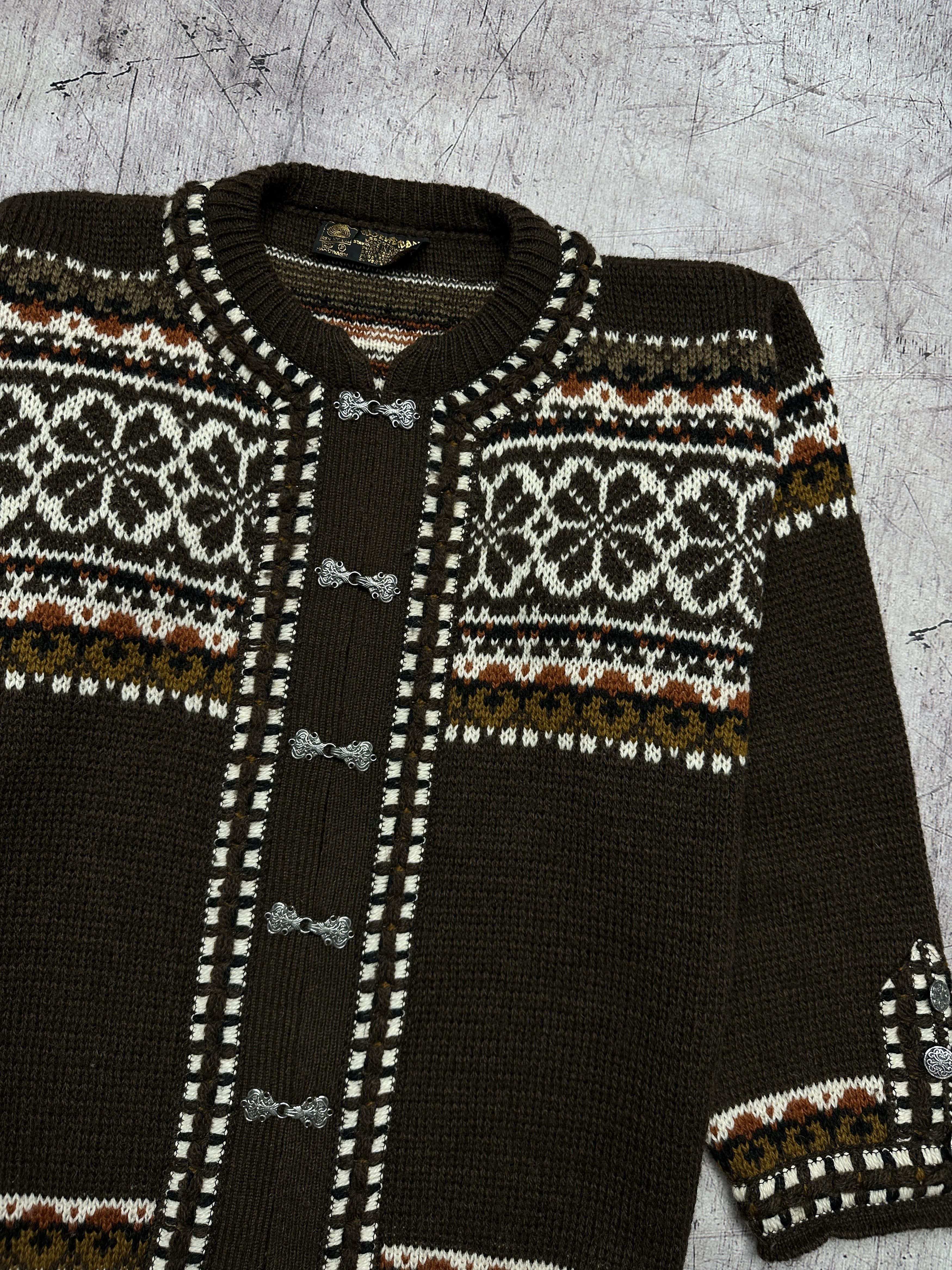 Dale Of Norway Norlender Norwegian Cardigan Wool Vintage Sweater Size US L / EU 52-54 / 3 - 2 Thumbnail