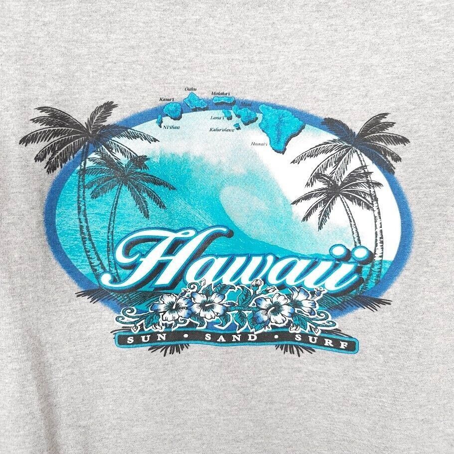 Gildan Hawaii Surfing T Shirt Mens Size Large Gray Hawaiian Size US L / EU 52-54 / 3 - 4 Thumbnail