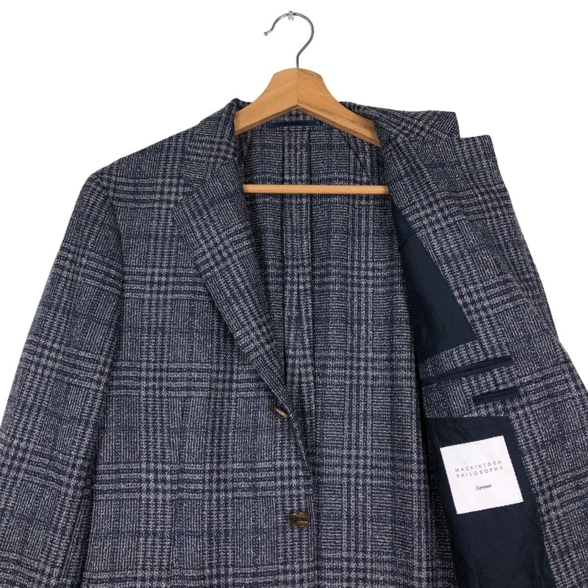 Japanese Brand 🔥Vintage Wool Jacket Mackintosh Philosophy Tartan Design Size US M / EU 48-50 / 2 - 12 Thumbnail