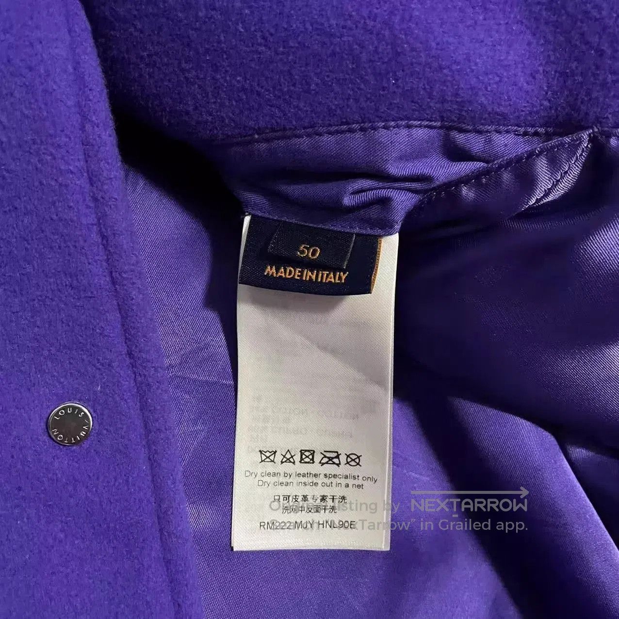 Louis Vuitton Blue Varsity Jacket with Embroidered Patches Size M. Size US M / EU 48-50 / 2 - 4 Thumbnail