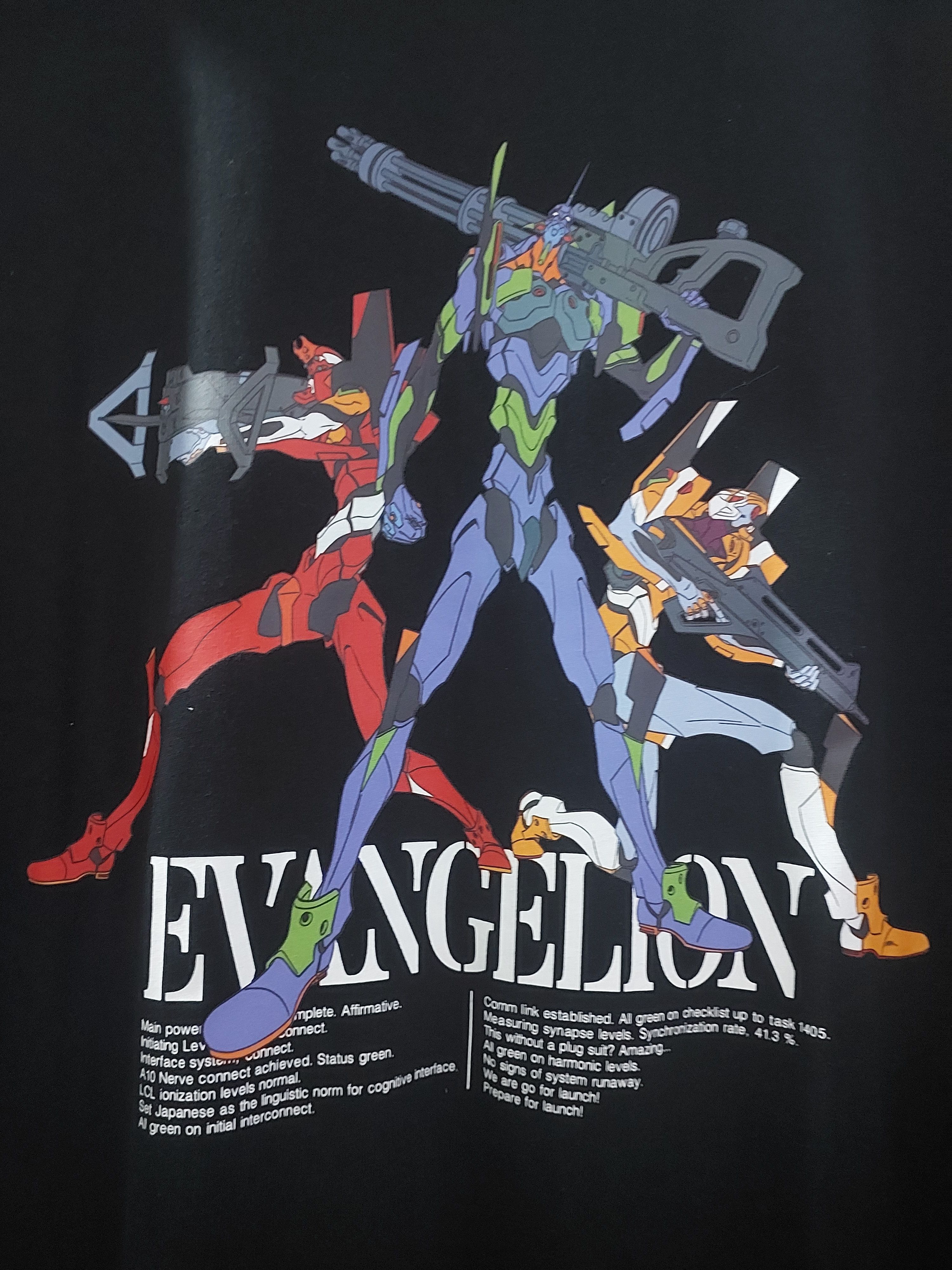 Anime NEON GENESIS EVANGELION VINTAGE ANIME T-SHIRT Size US XL / EU 56 / 4 - 7 Thumbnail