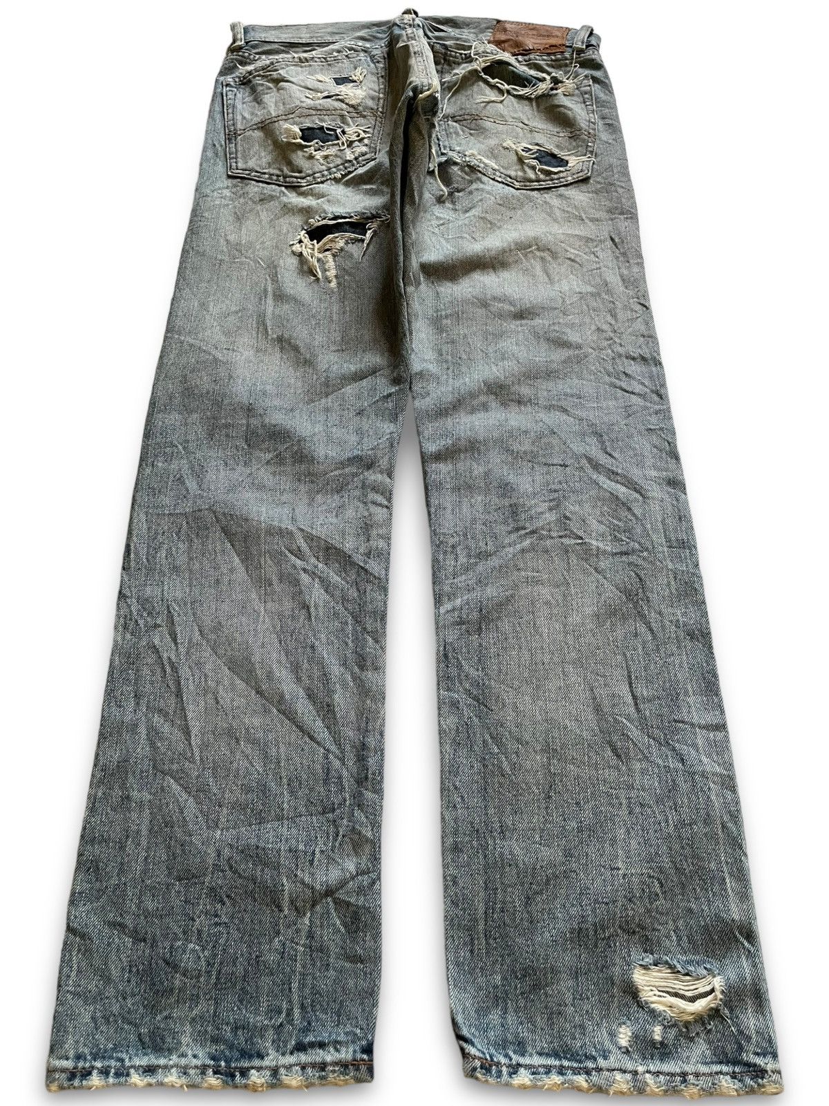 Denim & Supply Ralph Lauren Vintage D&S Ralph Lauren Bartacks Patches Distressed Jeans Size US 31 - 2 Thumbnail