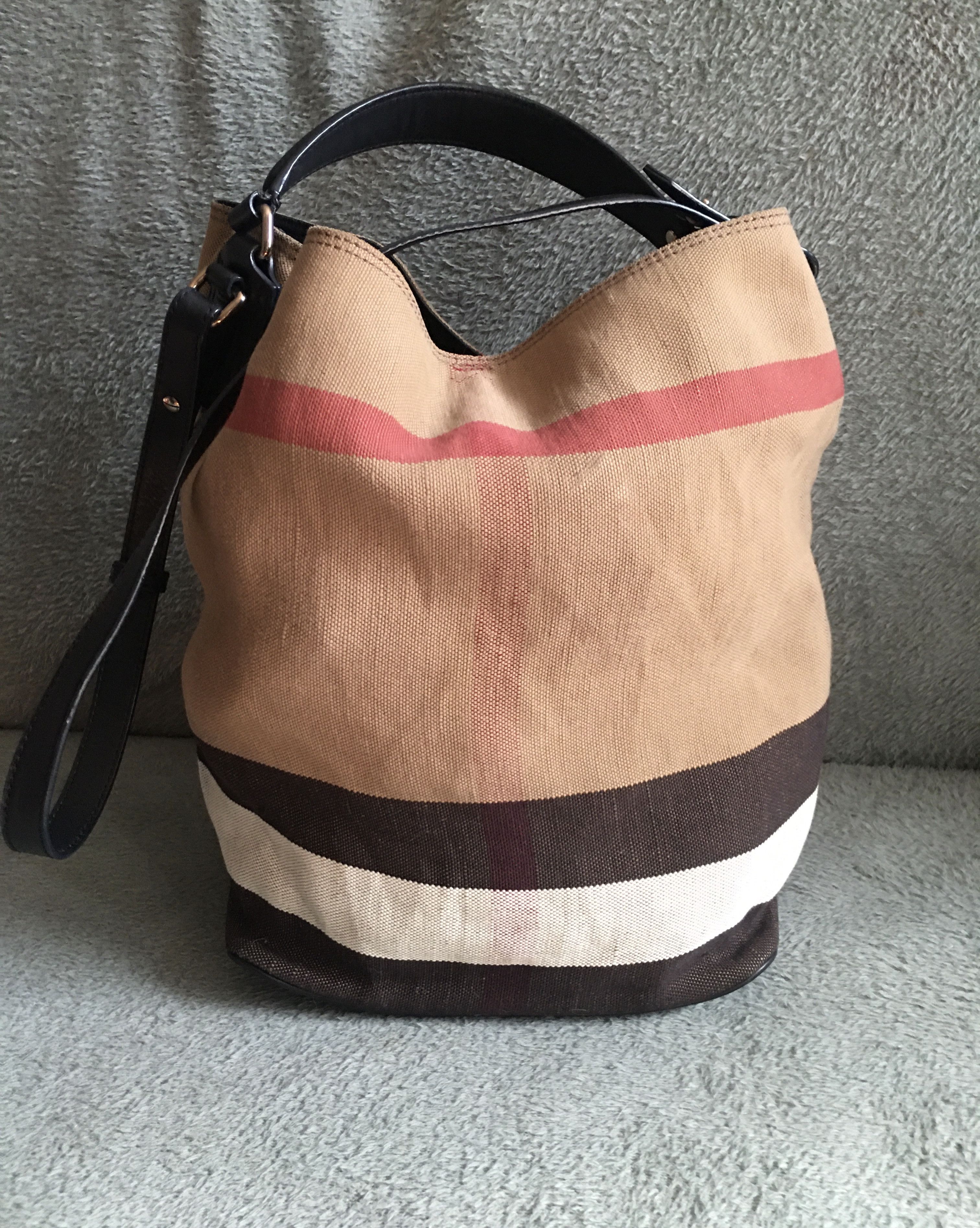 Burberry Burberry Ashby Medium Check Hobo Bag Size ONE SIZE - 2 Thumbnail