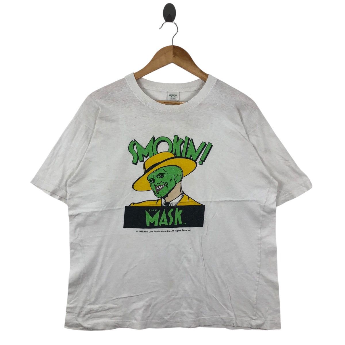 Vintage Vintage 90s THE MASK Movie T Shirt Vintage Clothing Size US M / EU 48-50 / 2 - 1 Thumbnail