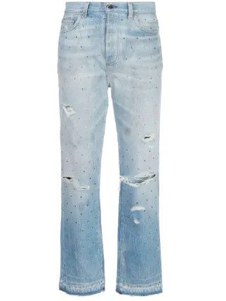 Amiri AMIRI Gradient Crystal Recon Jeans Size 25 $1890 Size 25" / US 0 / IT 36 - 1 Thumbnail