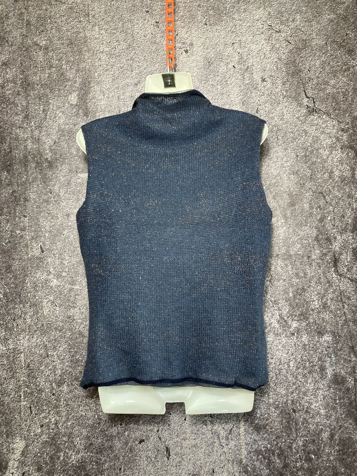 MCM Vintage MCM Mohair Sweater Collared Mesh Top Sz L Size L / US 10 / IT 46 - 4 Thumbnail