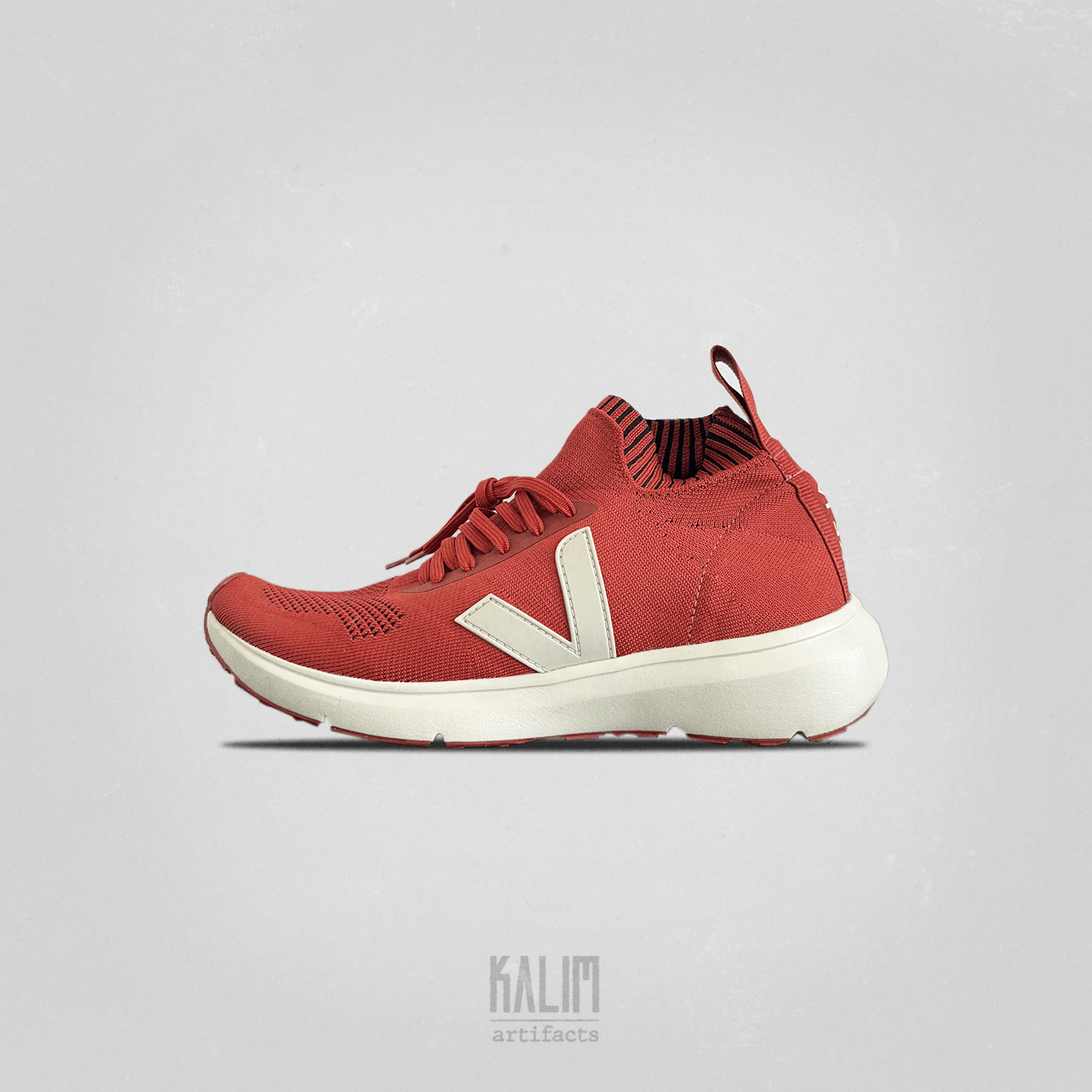 image of Rick Owens X Veja Runner Socks Shoes in Orange, Men's (Size 8)