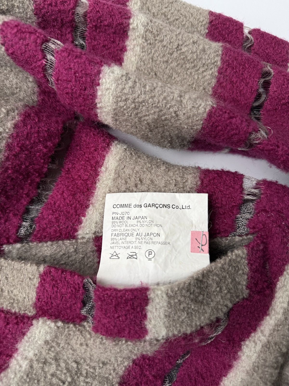 Comme des Garcons × Comme des Garcons Homme Plus Comme des garçons Homme plus 04’ stripe transparency jacket Size US M / EU 48-50 / 2 - 6 Thumbnail