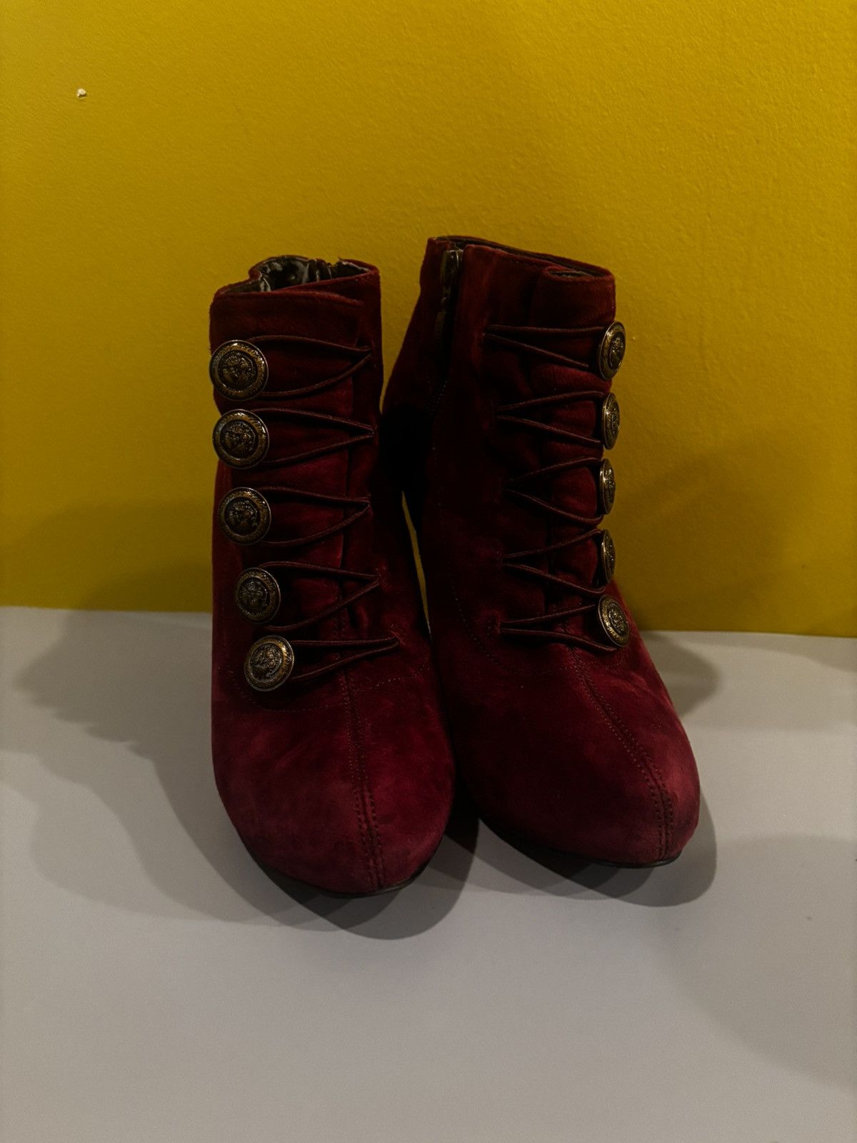 Guess Guess burgundy ankle boots0527 Size US 7.5 / IT 37.5 - 1 Thumbnail