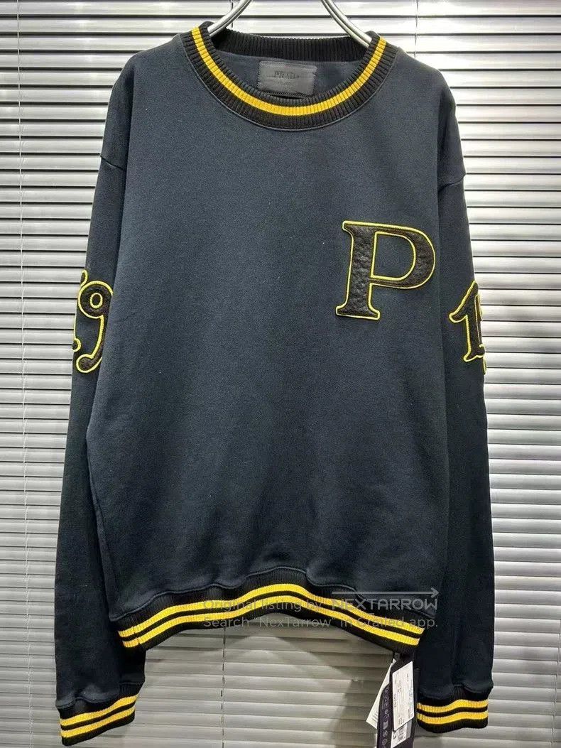 Prada Prada 2024FW Embroidered Letter P Sweatshirt. Size US M / EU 48-50 / 2 - 3 Thumbnail
