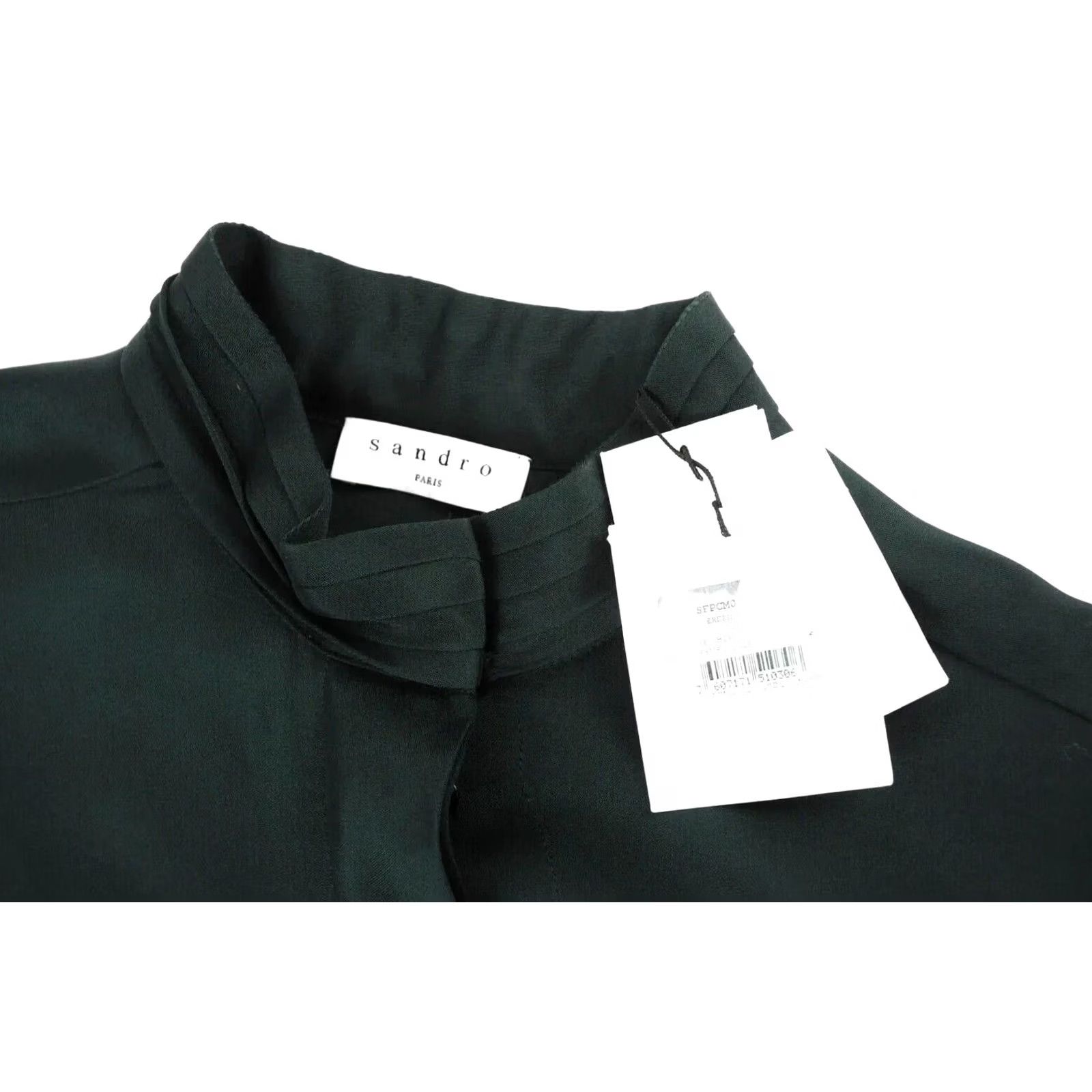 Sandro Sandro Blouse Women XS Green Button Top Size XS / US 0-2 / IT 36-38 - 5 Thumbnail