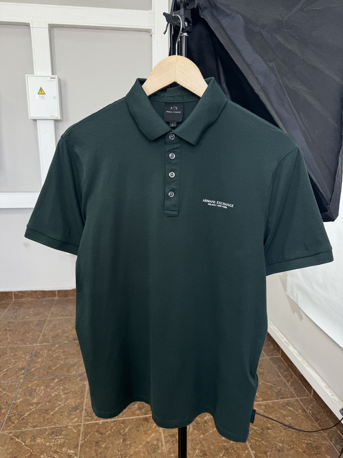 Armani Exchange 🇮🇹 Armani Exchange Luxury Milano New York Polo T-Shirt Rare Size US M / EU 48-50 / 2 - 1 Thumbnail