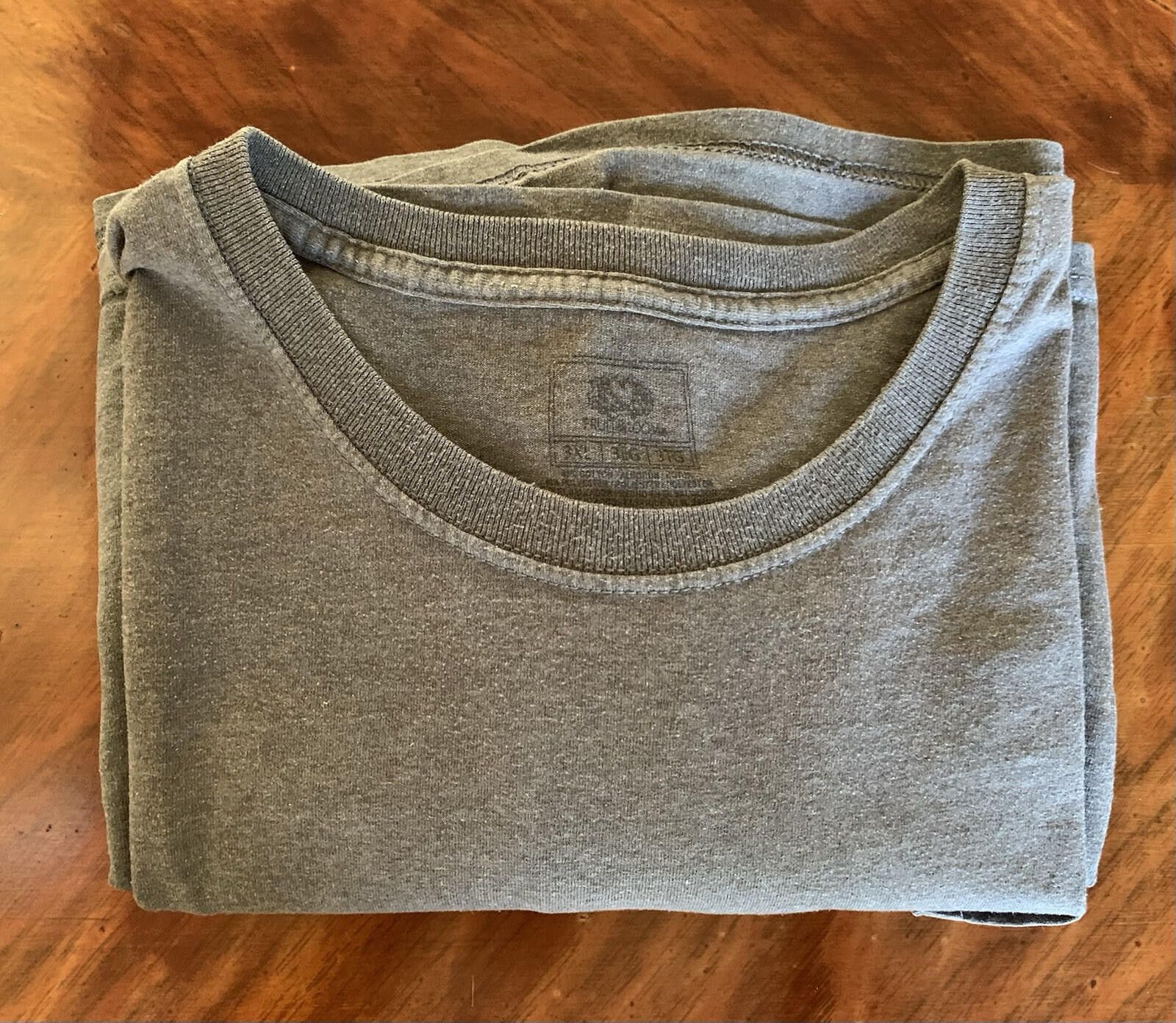 Fruit Of The Loom Men’s 3XL Gray Fruit Of The Loom Cotton T-Shirt Size US XXL / EU 58 / 5 - 5 Thumbnail