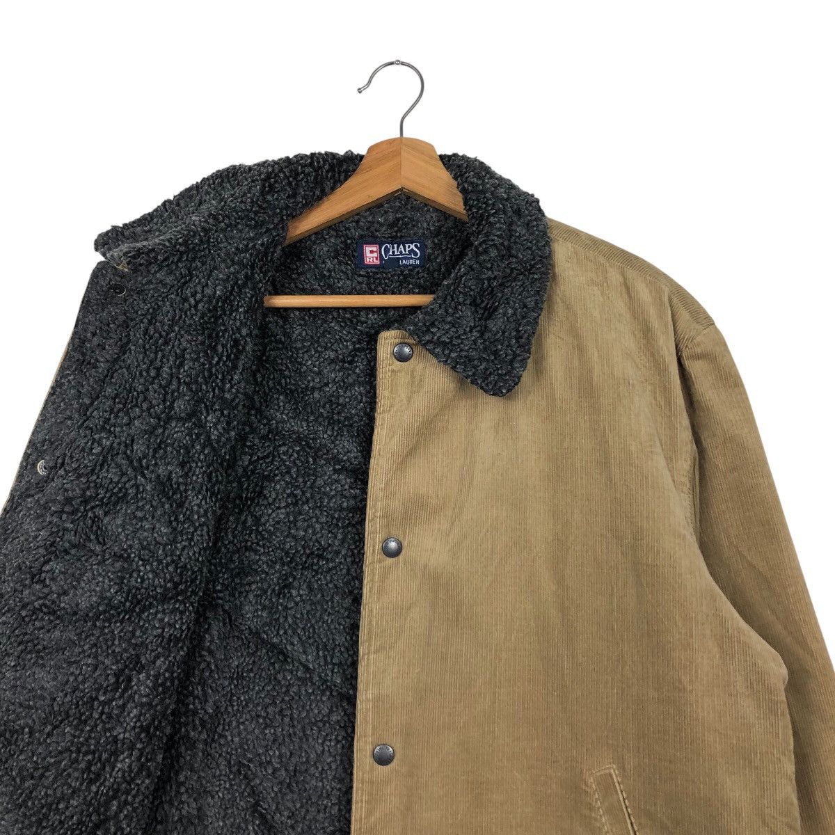 Ralph Lauren 📌Vintage Trucker Corduroy Jacket Chaps Ralph Lauren Sherpa Size US L / EU 52-54 / 3 - 13 Thumbnail