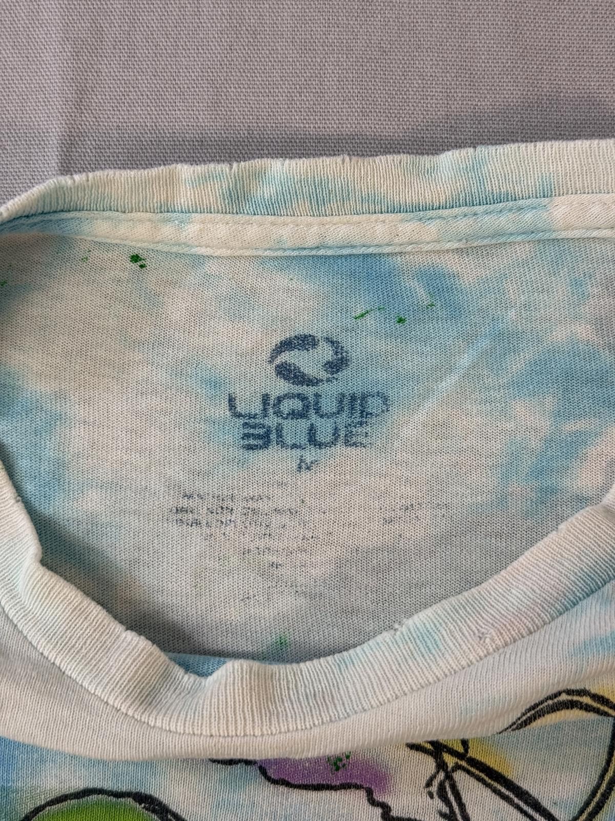 Liquid Blue Faded Alice in Wonderland T-shirt Smoking Hookah Tie Dye M Size US M / EU 48-50 / 2 - 2 Thumbnail