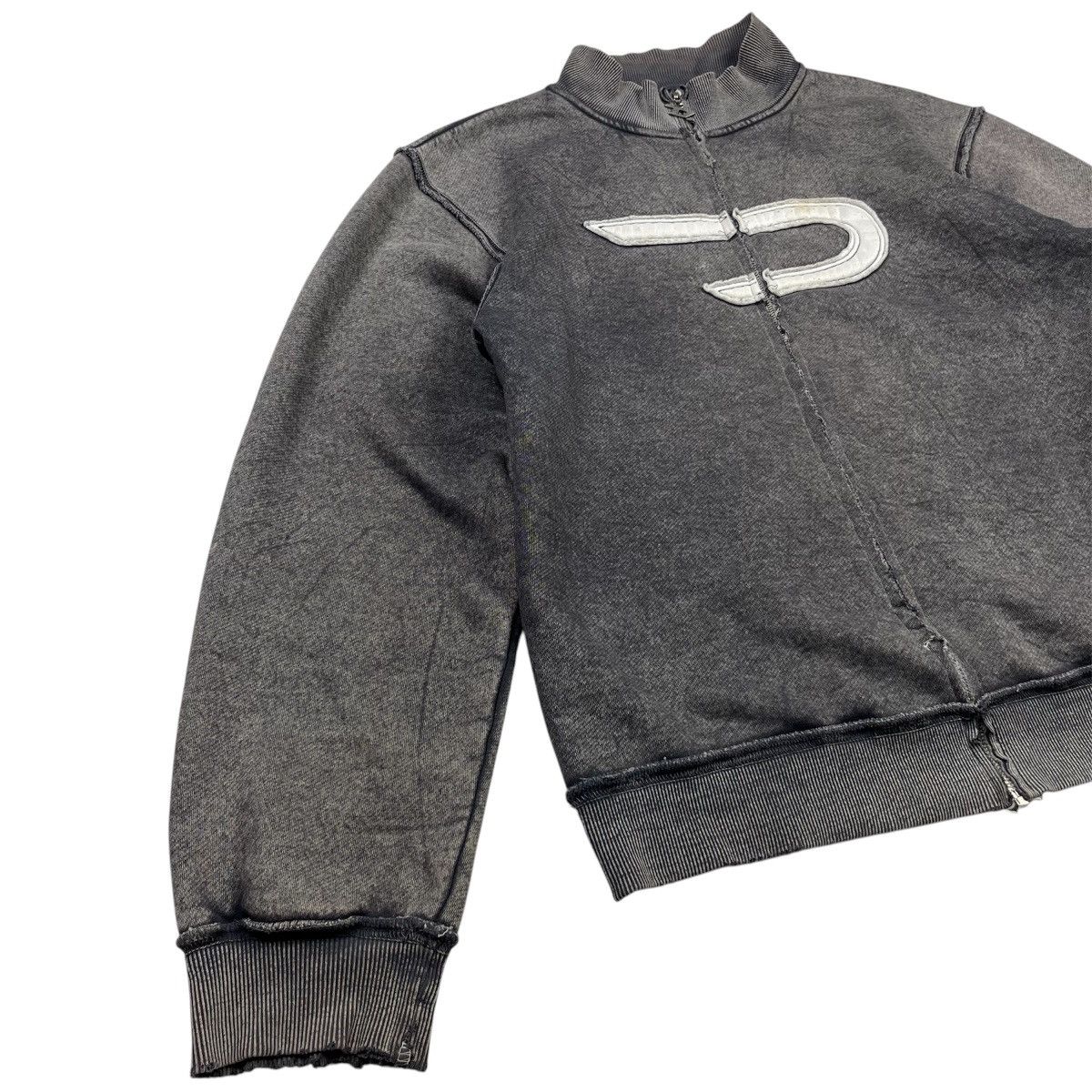 Diesel × Vintage Diesel Avant Garde Y2K Vintage Sweater Japanese Grey Size US XXL / EU 58 / 5 - 2 Thumbnail