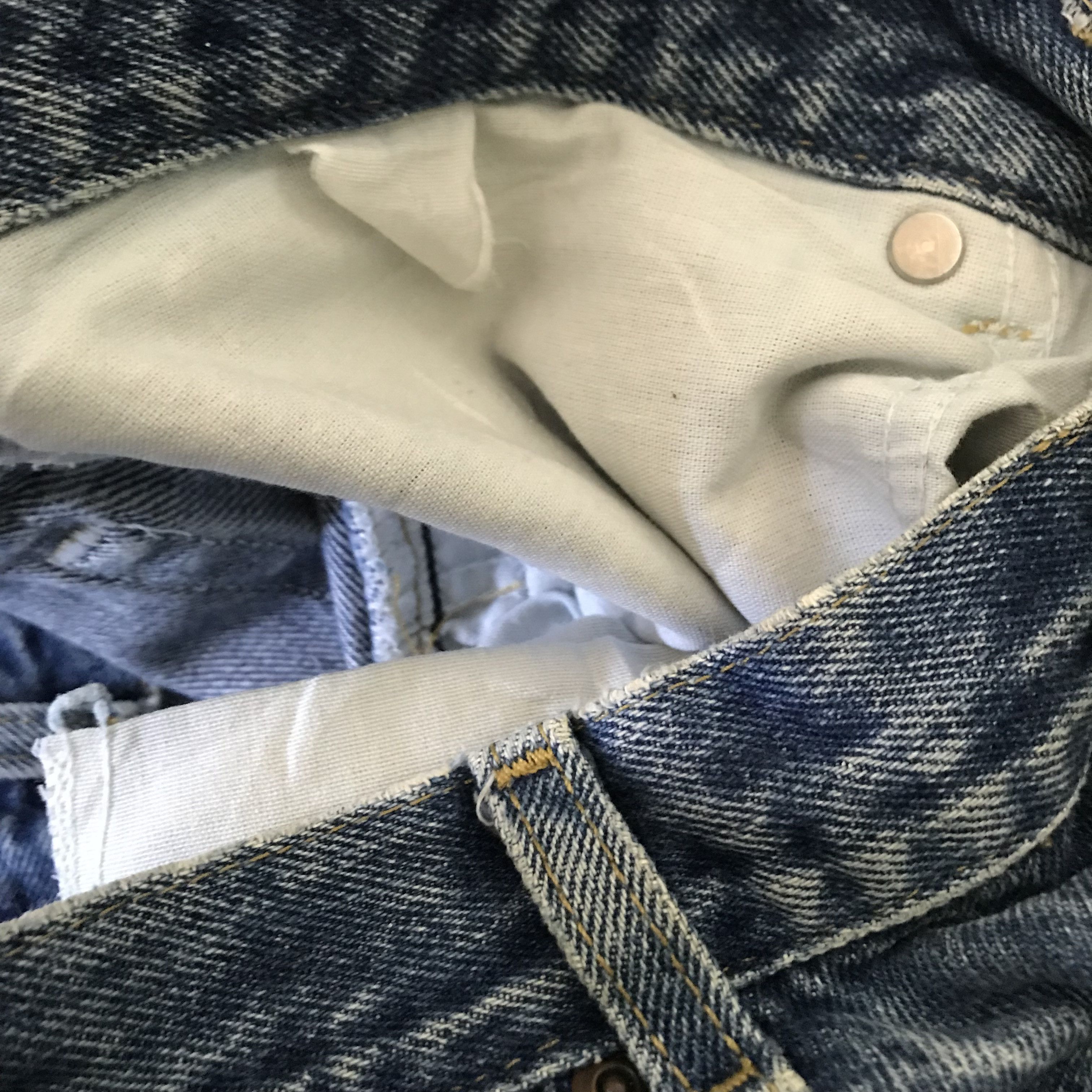 Lee Vintage 90s Lee Medium Light Wash Straight Leg Jeans Size US 34 / EU 50 - 12 Thumbnail