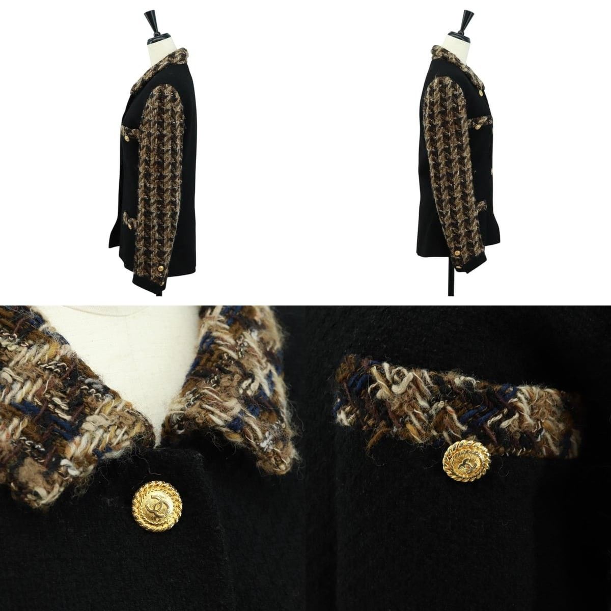 Chanel Chanel Tweed Jacket CC Size US XXS / EU 40 - 3 Thumbnail