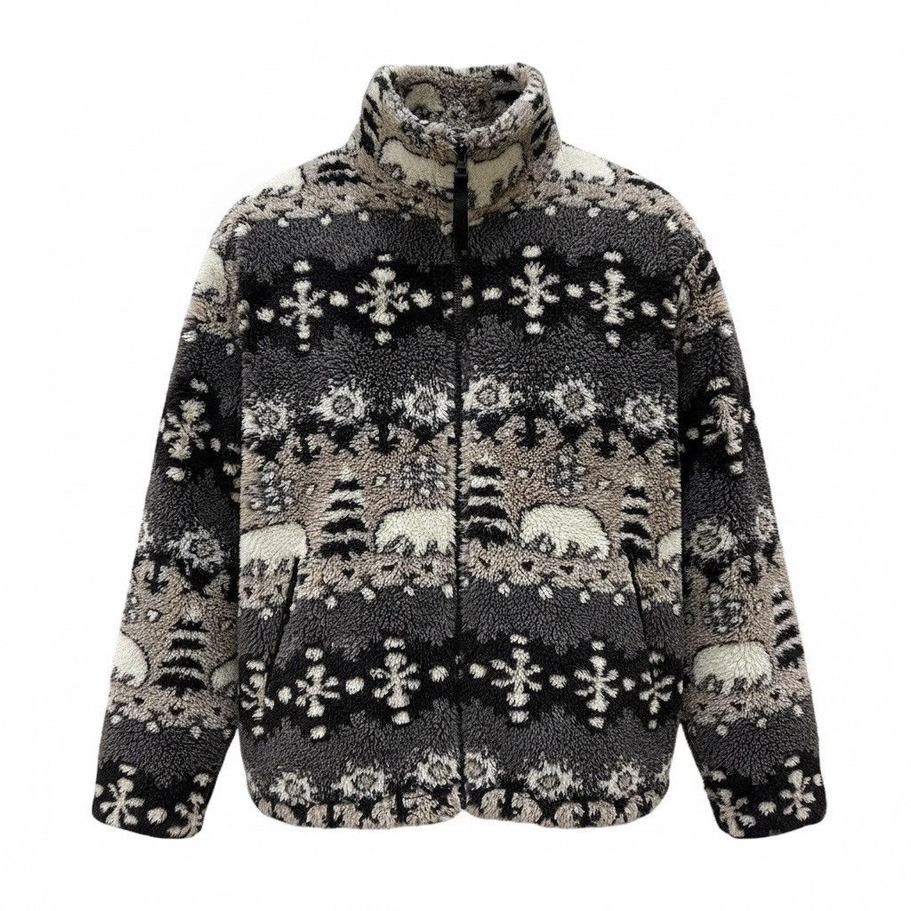 Snow Peak Full Print Mountain Fleece Zipper Jacket Size US M / EU 48-50 / 2 - 2 Thumbnail