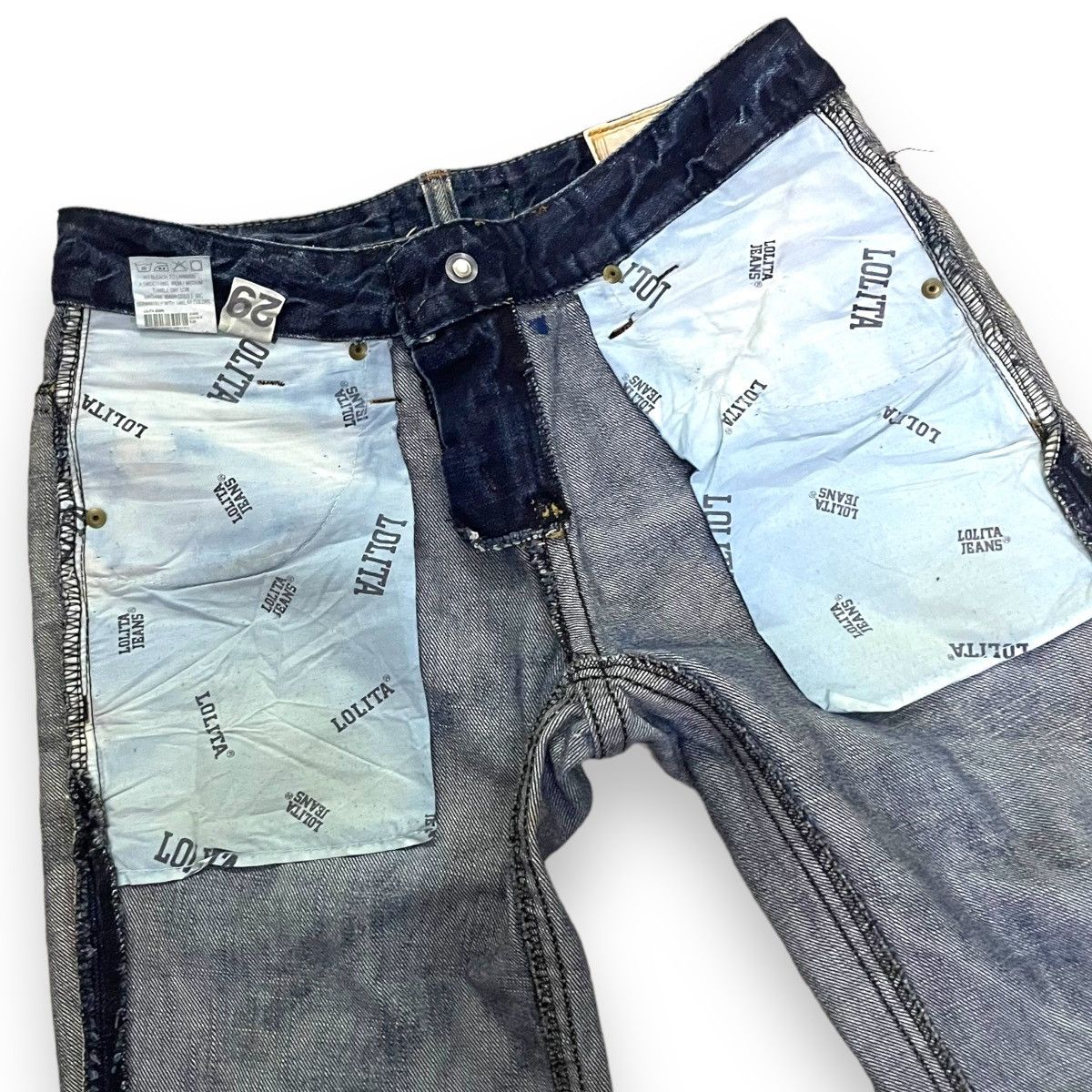 Hysteric Glamour 🇯🇵 CONCERT CLUB BY LOLITA BUCKLE WASHED DENIM PANTS Size 30" / US 8 / IT 44 - 16 Thumbnail