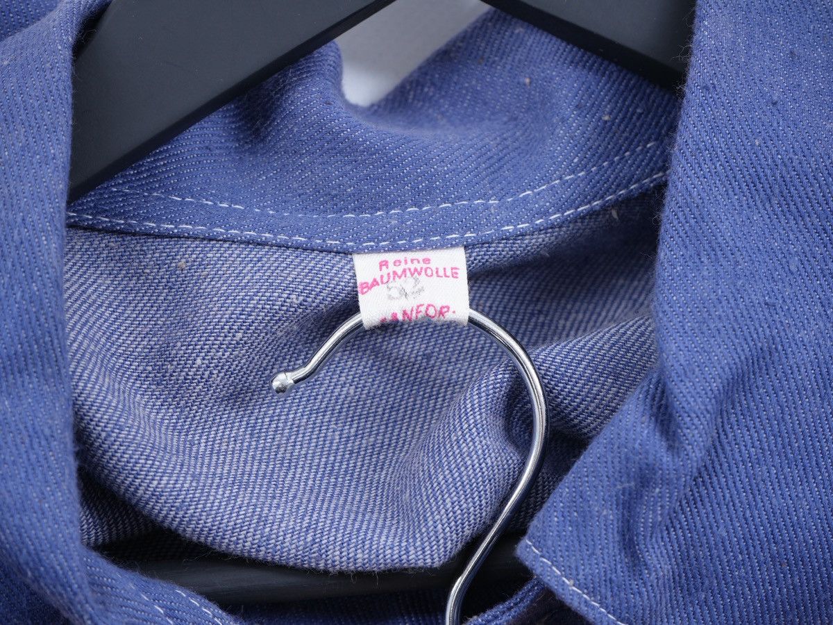 Vintage Vintage Blue German Chore Jacket SANFOR Cotton Workwear Size US L / EU 52-54 / 3 - 4 Thumbnail