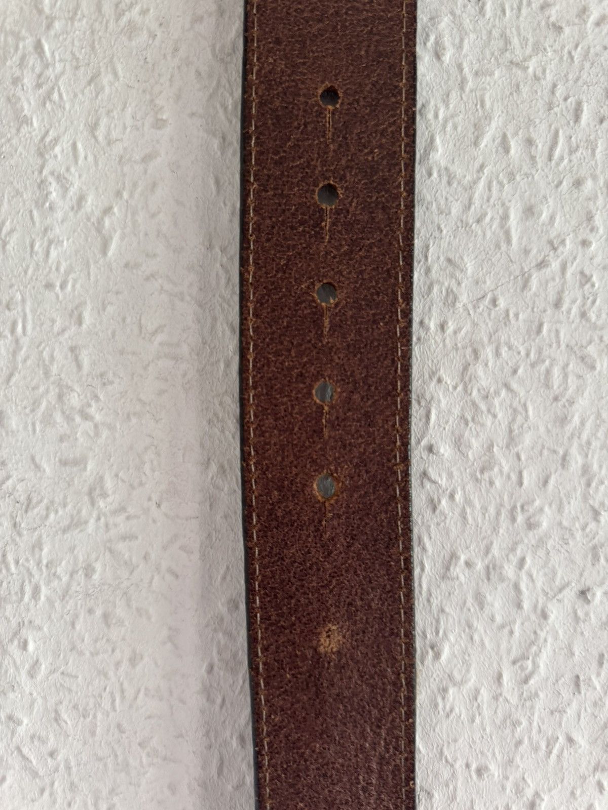 Dsquared2 Hawaii Logo Leather Belt Brown Orange Size 36 - 11 Thumbnail